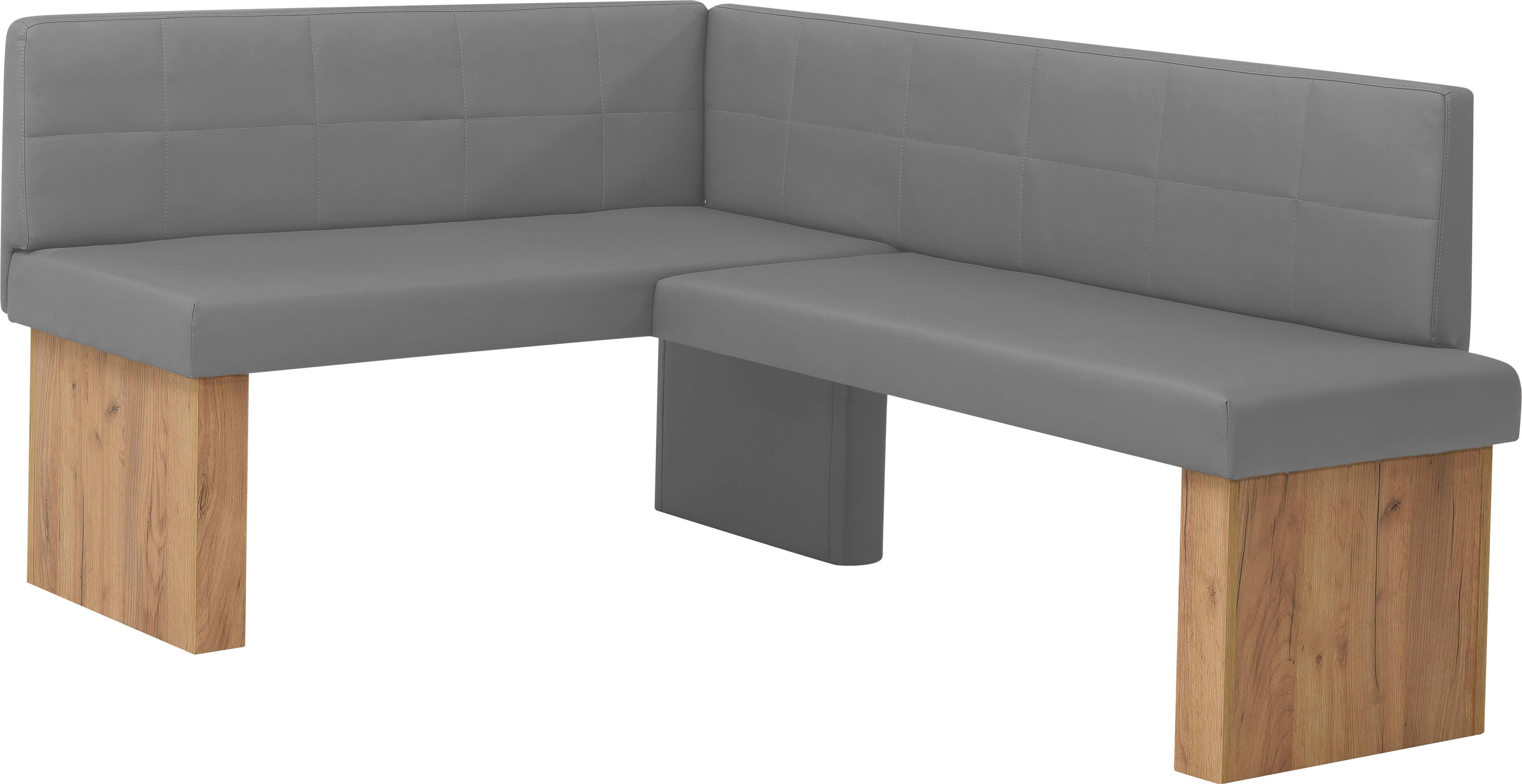 massivline&more Eckbankgruppe Anna, (Set, 4-tlg), mit 2 Stühlen mit massiven Gestell