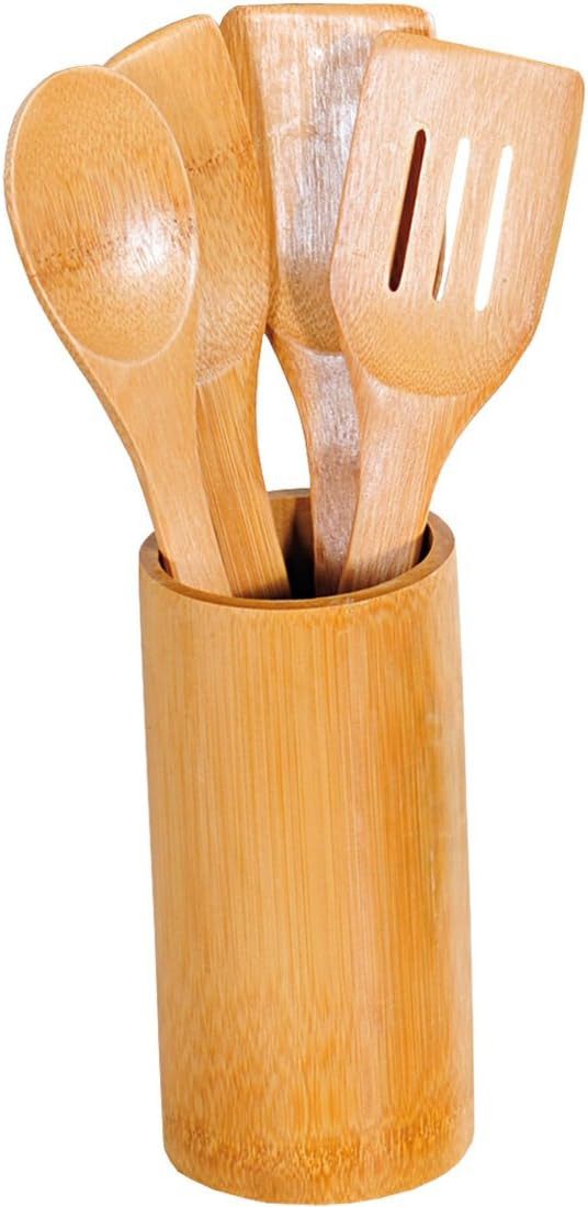 KESPER® Küchenorganizer-Set Küchenhelfer, Bambusholz, braun, 11 x 18 x 11 cm, 5-Einheiten, (1-tlg)