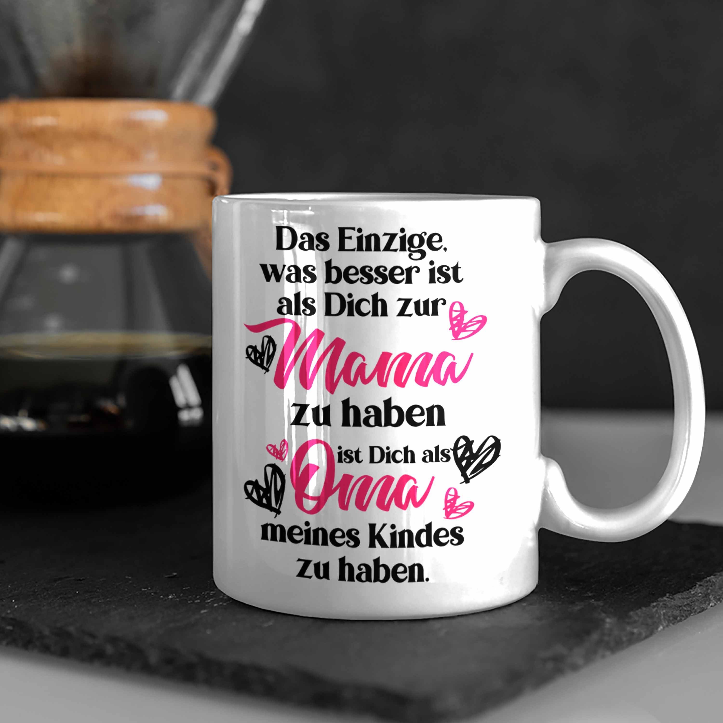 Mutter Tasse Tasse - Mama Trendation Mama Tasse Weiss Geschenk Trendation Muttertagsgeschenk Spruch Muttertag Spruch Kaffeetasse