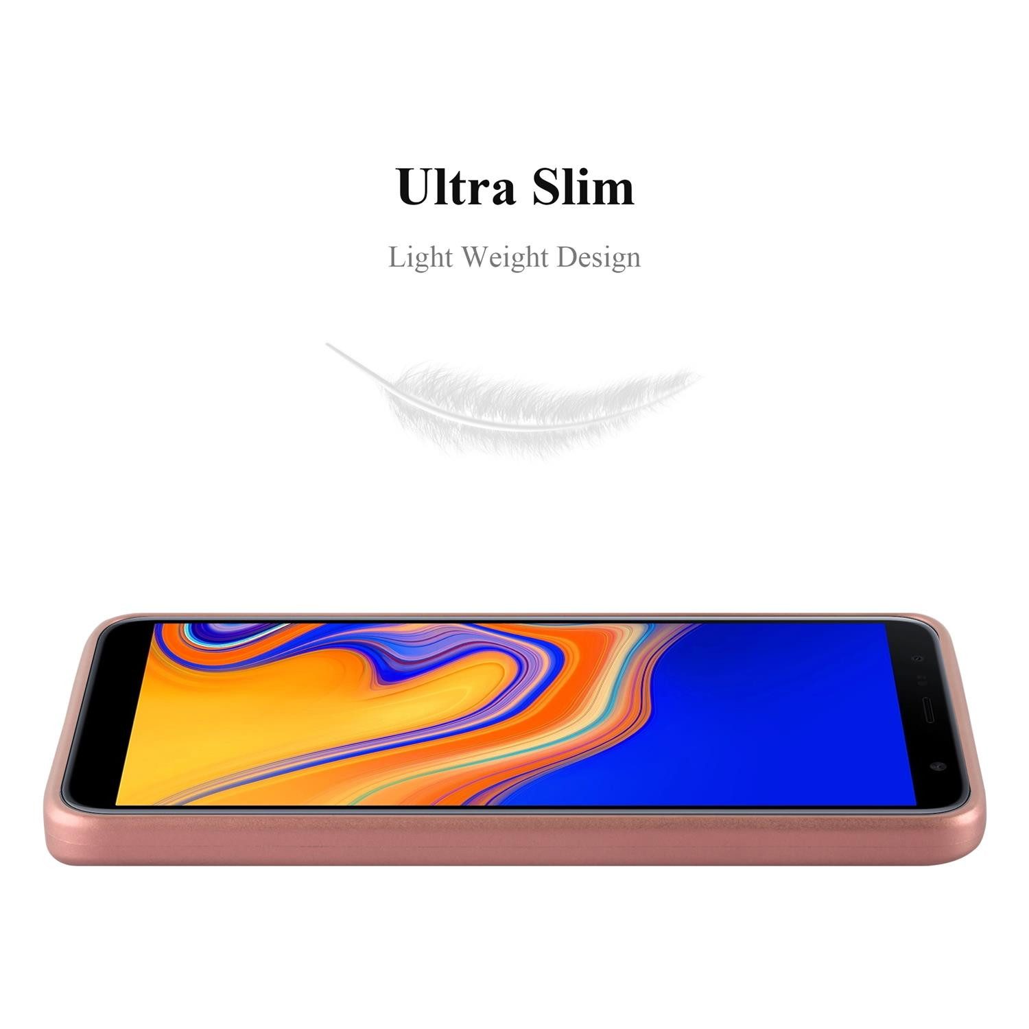 Cadorabo Handyhülle für Samsung Galaxy J4 PLUS Hülle Samsung Galaxy J4 PLUS, Flexible TPU Silikon Handy Schutzhülle - Hülle - ultra slim