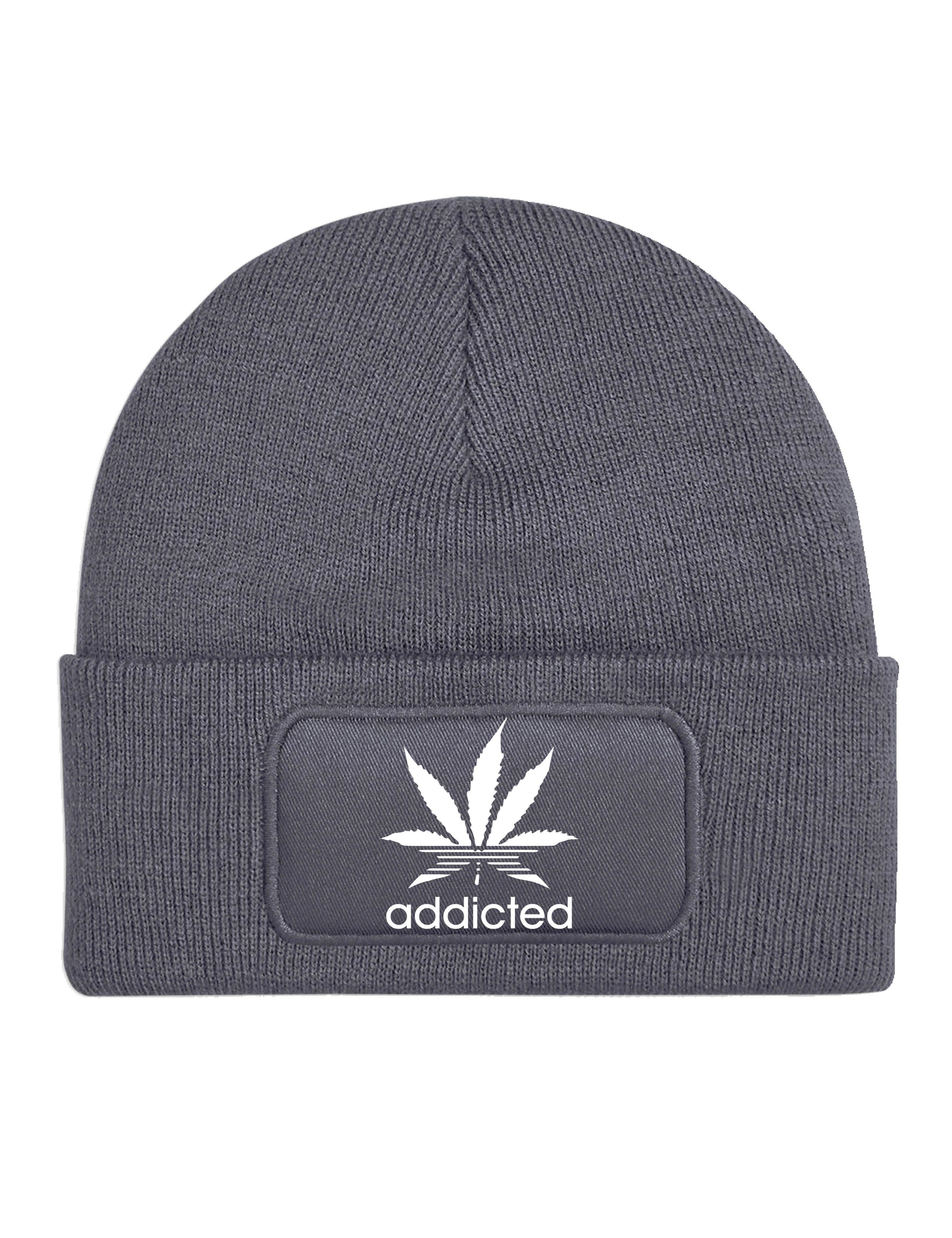 Youth Designz Beanie Addicted unisex Beanie Mütze mit modischem Frontprint