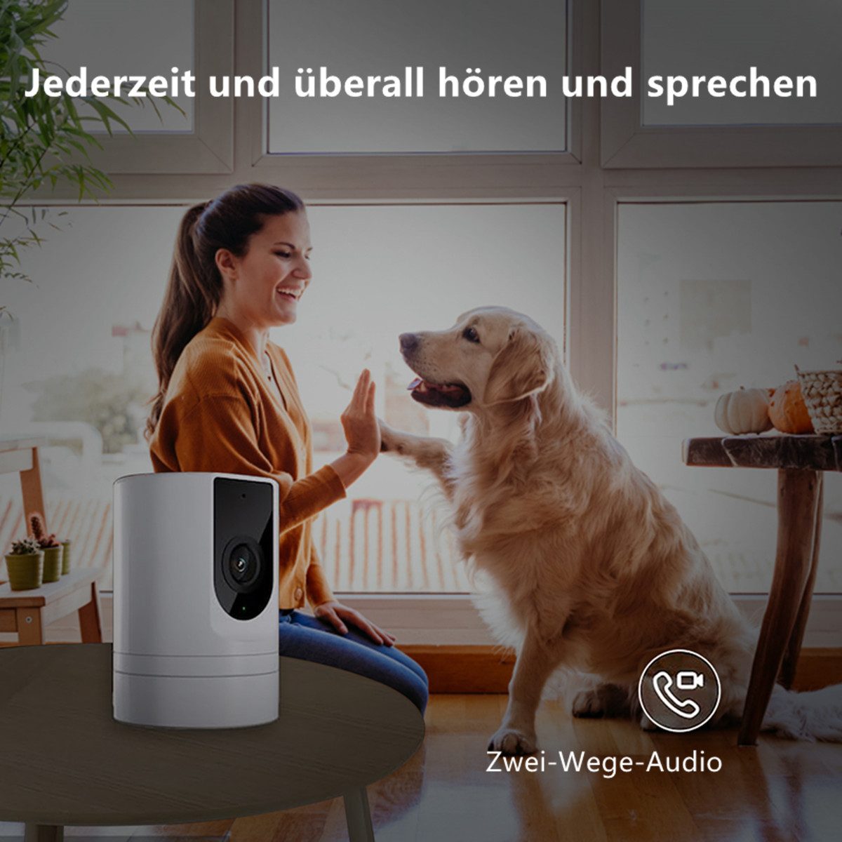 BoyKeep K11 1080P 2.4G Small Wi-Fi Camera with Mobile App (Indoor Use, 5 GHz WiFi Not Supported, Motion Detection, 2-Way Audio, Night Vision, Cloud & SD Storage)