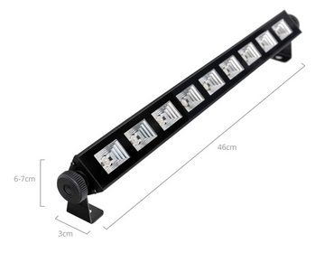 Showlite Discolicht UL-9 UV-Bar - LED Schwarzlichtleiste, LED fest integriert, UV, UV Bühnenbeleuchtung - für Party, Disco & Bar