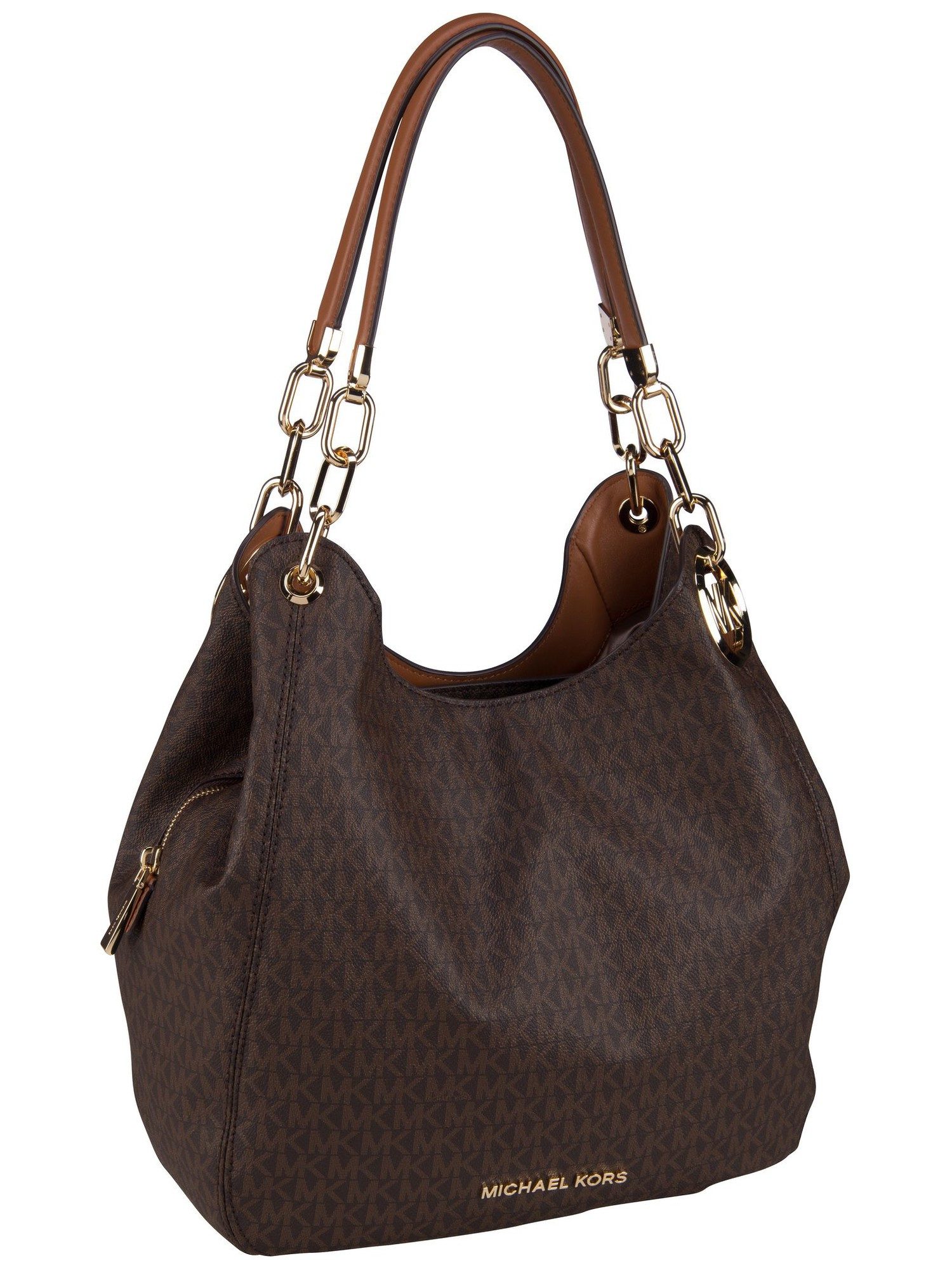 MICHAEL KORS Handtasche Lillie Large Chain Shoulder Tote MK Signature, Hobo günstig online kaufen