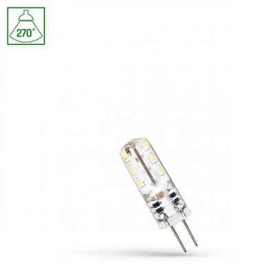 SpectrumLED LED-Leuchtmittel LED G4 1,5W = 15W Stiftsockellamp 95lm 12V 270° Warmweiß 3000K, G4, Warmweiß