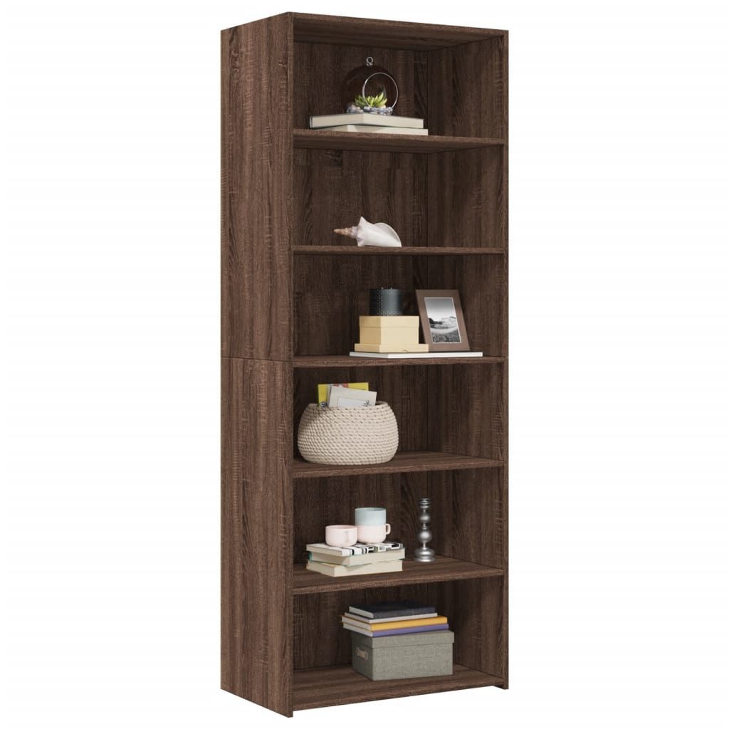 vidaXL Highboard Highboard Braun Eichen-Optik 70x41x185 günstig online kaufen