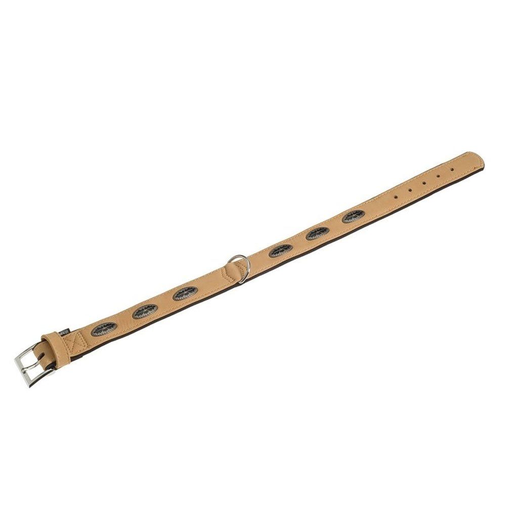Karlie Hunde-Halsband Karlie Art Buffalo Oak Halsband - Beige/Schwarz, 70cm, 40mm