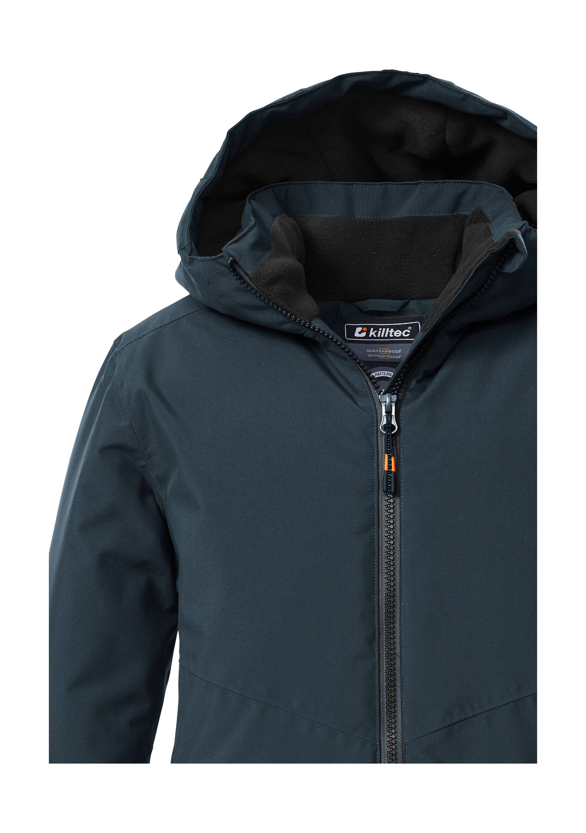 Killtec Funktionsjacke KOW 221 BYS JCKT Wind- und wasserdichte Kinderjacke mit verstellbarer Kapuze – Bild 3 von 5