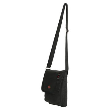 HTI-Living Schultertasche Schultertasche mit Überschlag Schwarz (1-tlg), Umhängetasche Handtasche