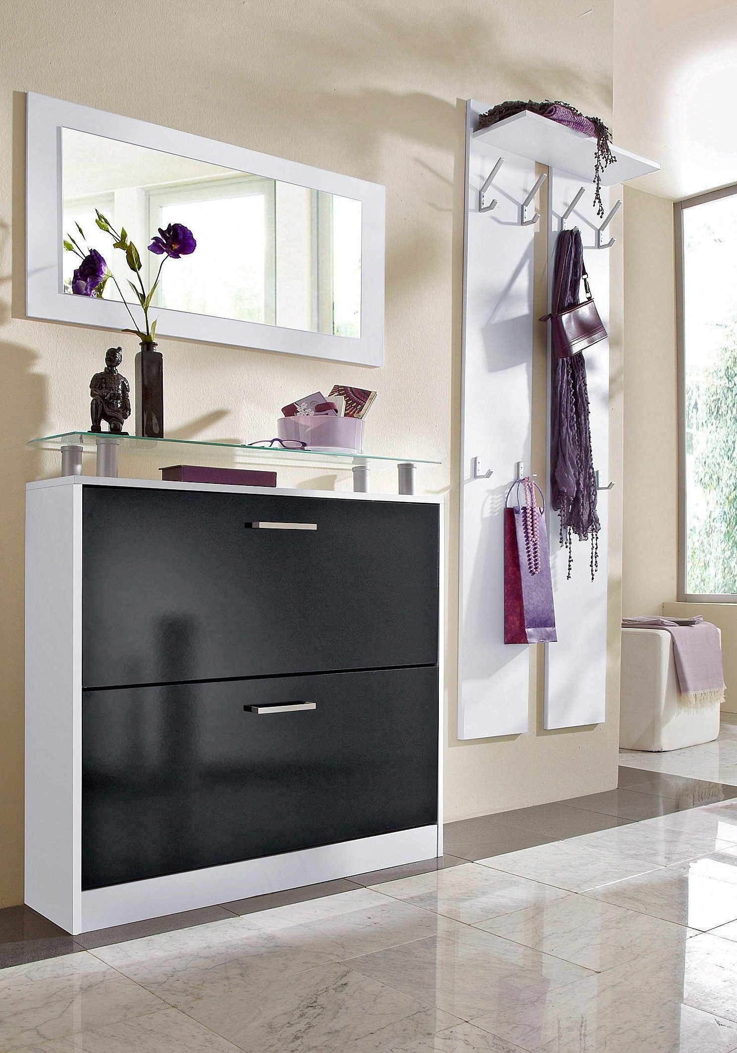 borchardt Möbel Schuhschrank Finn, Schuhregal, Schuhkipper für 12-16 Paar S günstig online kaufen