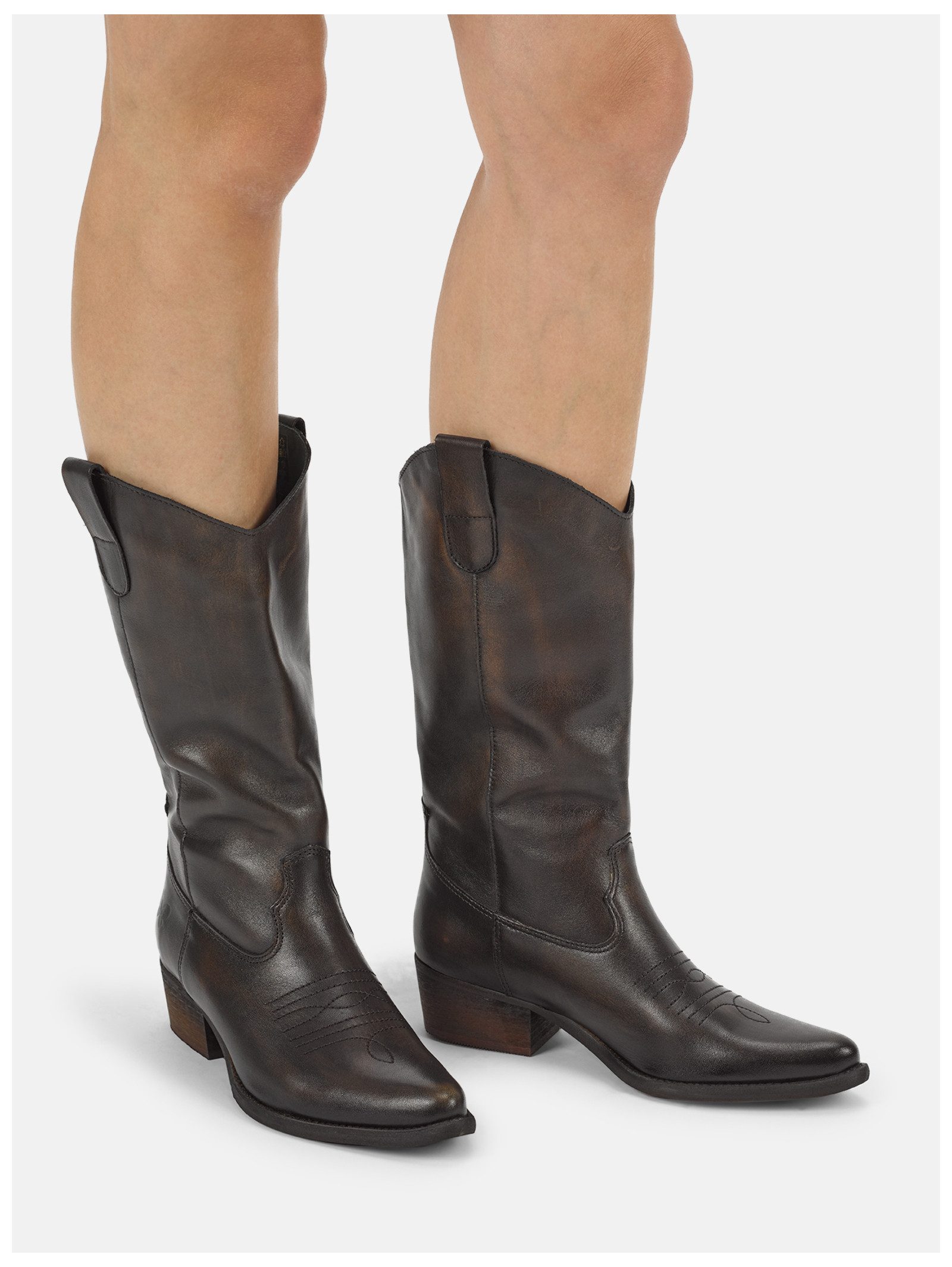 Felmini Stiefel Leder . Bikerboots