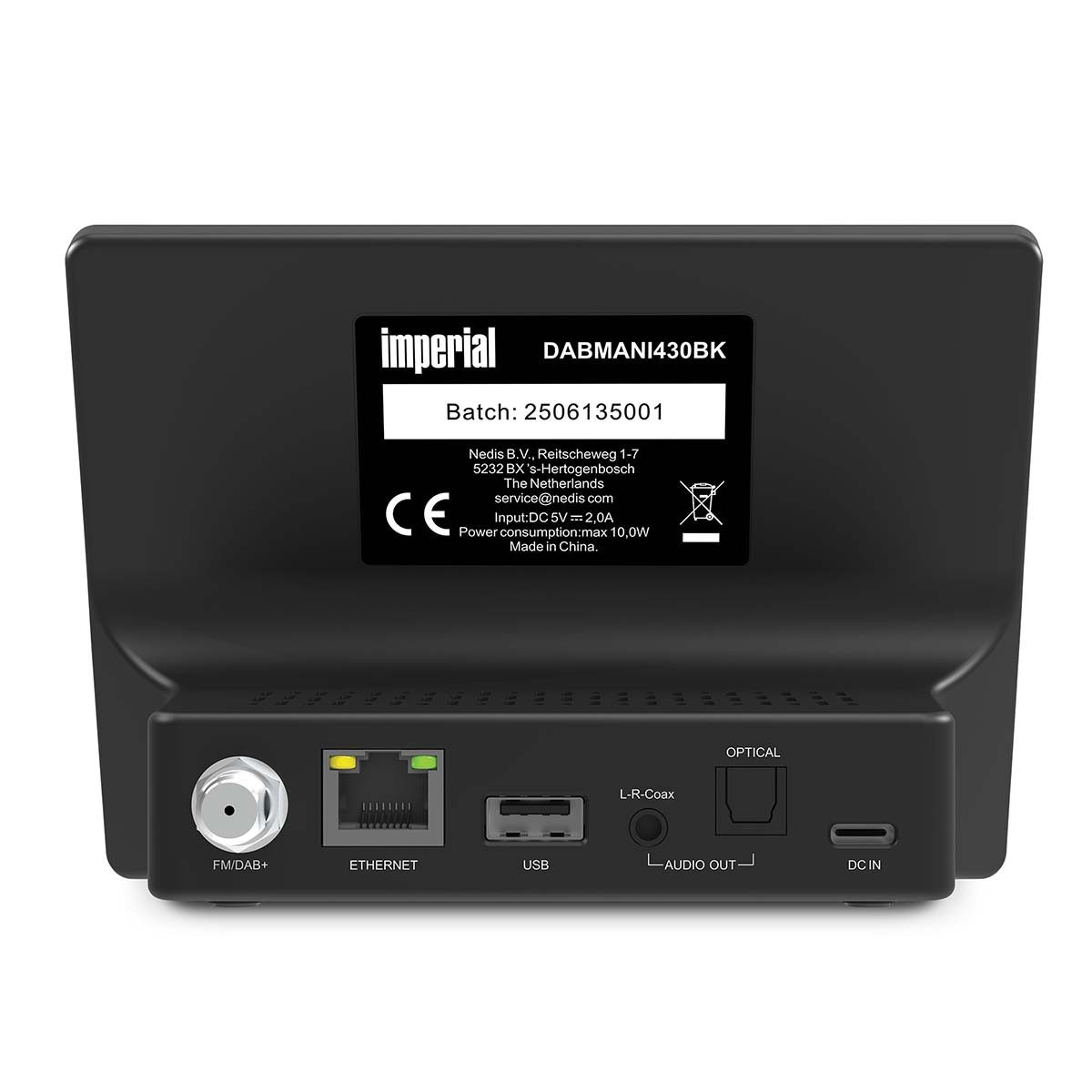 IMPERIAL DABMANI430BK Radio (Internet Radio, DAB+/UKW, Internetradio und Bluetooth. Streaming, USB & App-Steuerung)