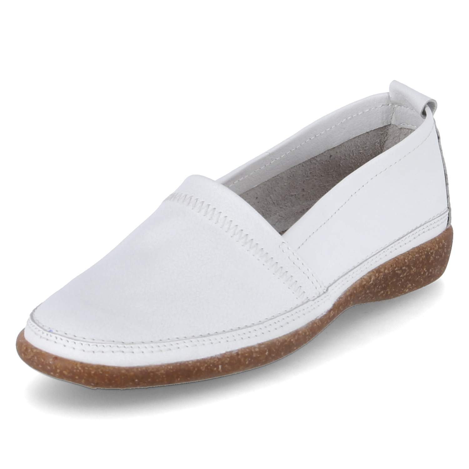Beliana Beliana 341/4284 5099 Damen Glattleder weiss Slipper günstig online kaufen