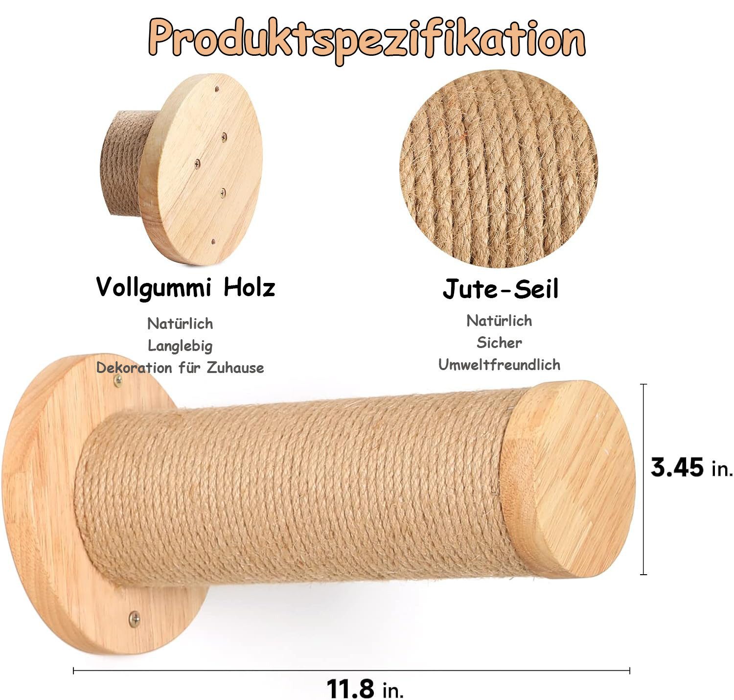 SinLaw Katzen-Kletterwand 11,8 Zoll wandmontierte Katzentreppe, günstig online kaufen