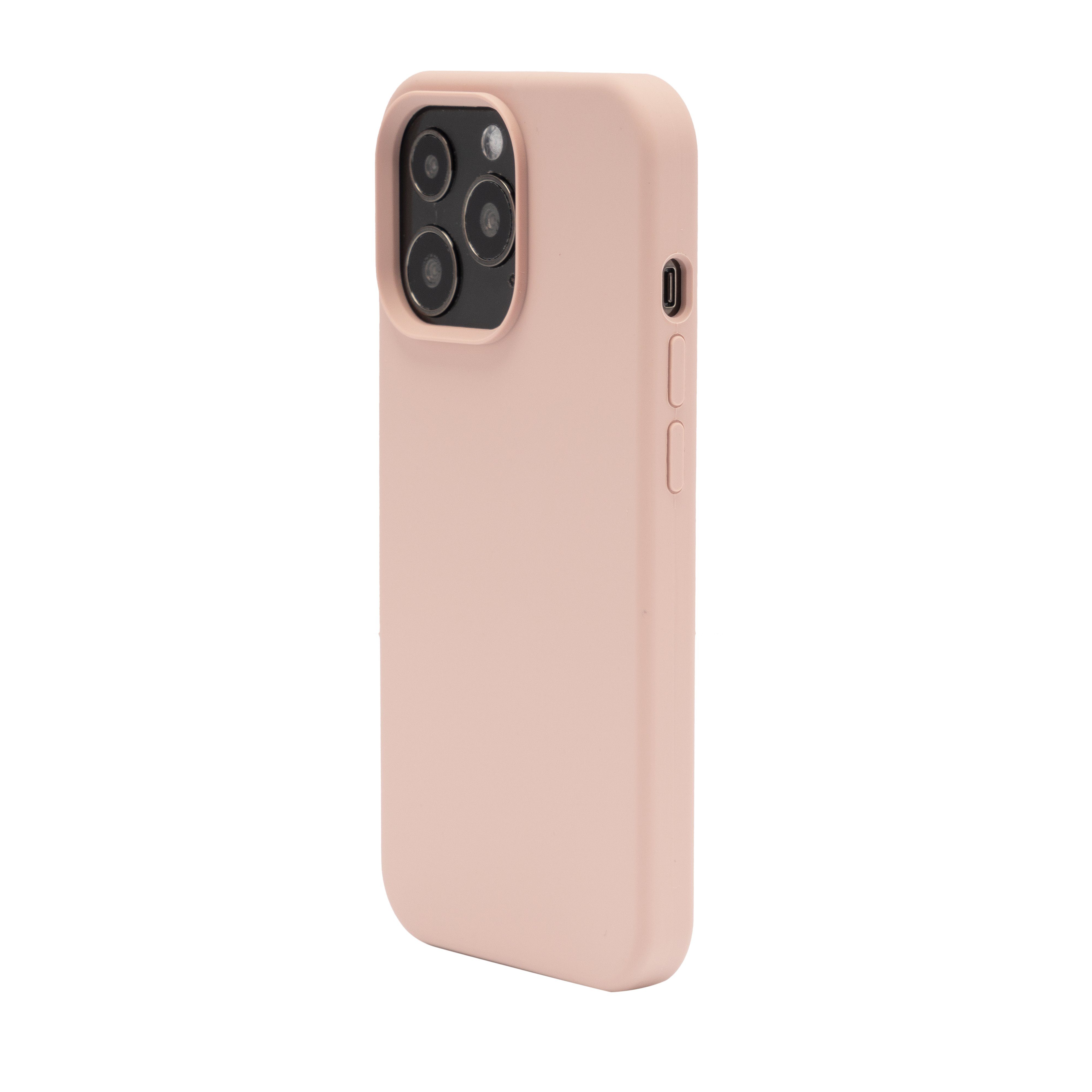 JT Berlin Handyhülle Steglitz, [Apple iPhone 13 Pro Silikon Hülle, Wireless-Charging kompatibel, Microfaser Innenfutter, Sturzfestes iPhone 13 Pro Silicone Case] - pink