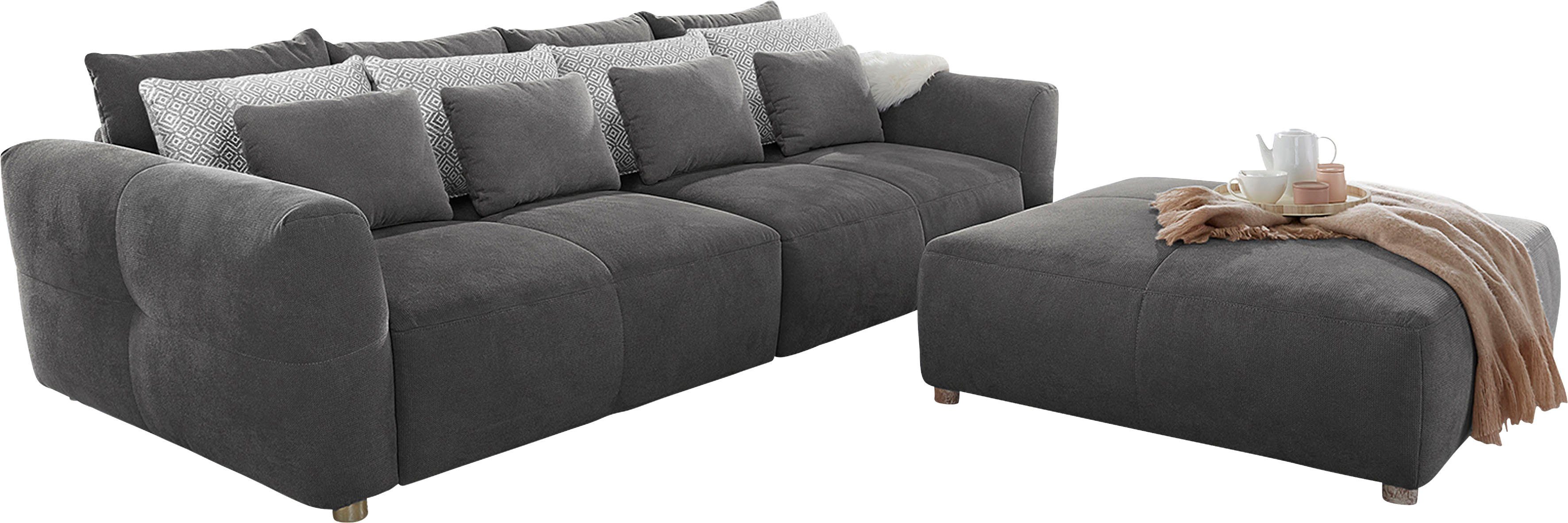 Jockenhöfer Gruppe Big-Sofa Sitzkomfort für angenehmen | Federkernpolsterung mit kuscheligen, grau Gulliver, grau