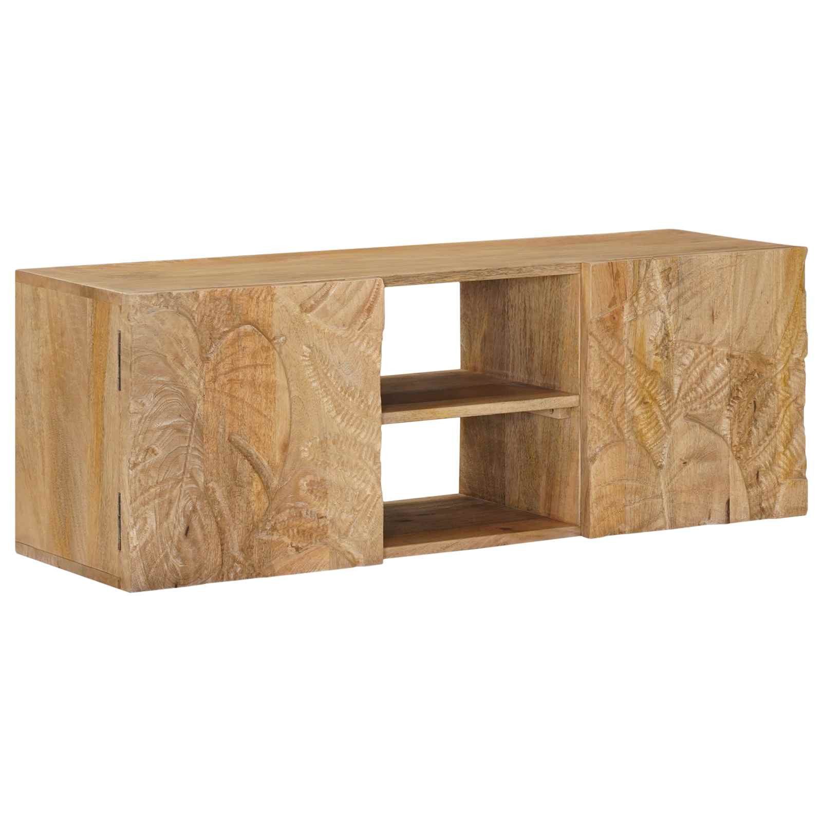 vidaXL TV-Schrank Wand-TV-Schrank mit Regal mit Speicher mit Tür 100 x 30 x 35 cm (1-St)