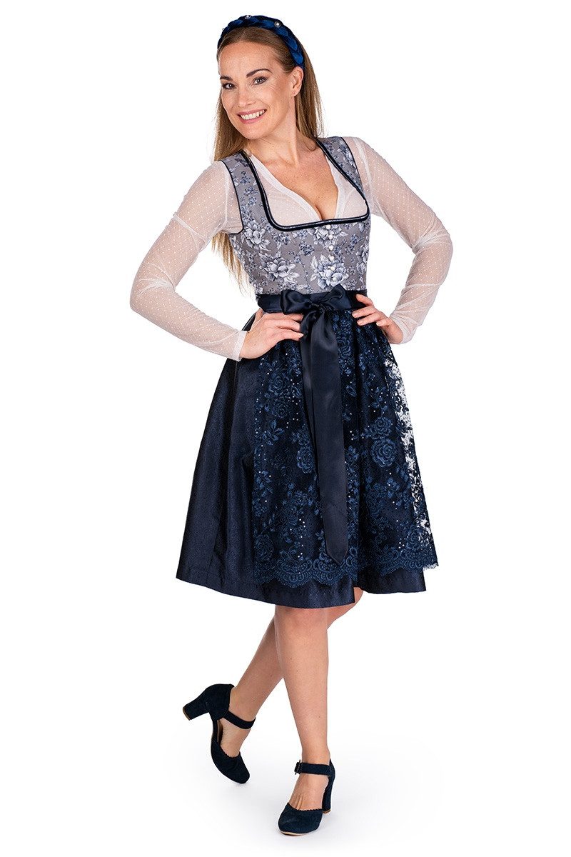 MarJo Dirndlbluse Dirndlbluse - HALINA-DORINA LA - offweiß, schwarz – Bild 5 von 5