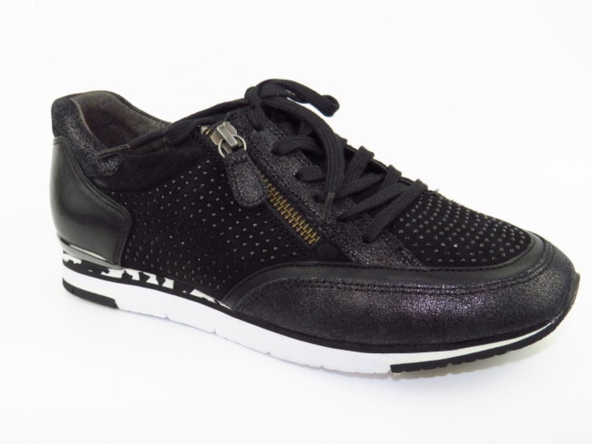 Vel./Nappa schwarz Schnürschuh