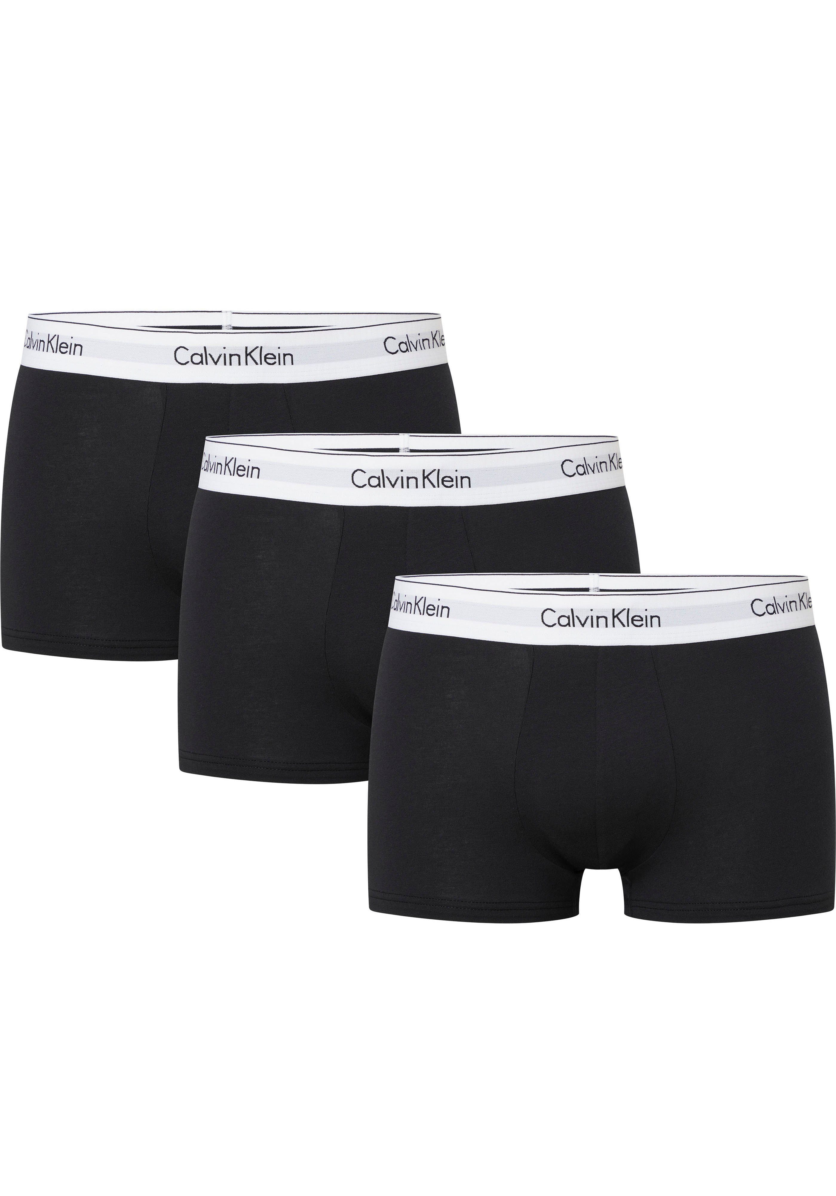 Calvin Klein Underwear Boxer (Packung, 3-St., 3er-Pack) mit Logoschriftzug am Wäschebund schwarz