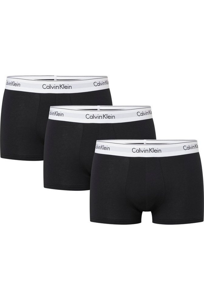 Calvin Klein Underwear Boxer (Packung, 3-St., 3er-Pack) mit Logoschriftzug  am Wäschebund, Elastisch, für ein angenehmes Tragegefühl | Boxer anliegend