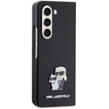KARL LAGERFELD Smartphone-Hülle Karl Lagerfeld Samsung Galaxy Z Fold5 Saffiano Karl & Choupette Black