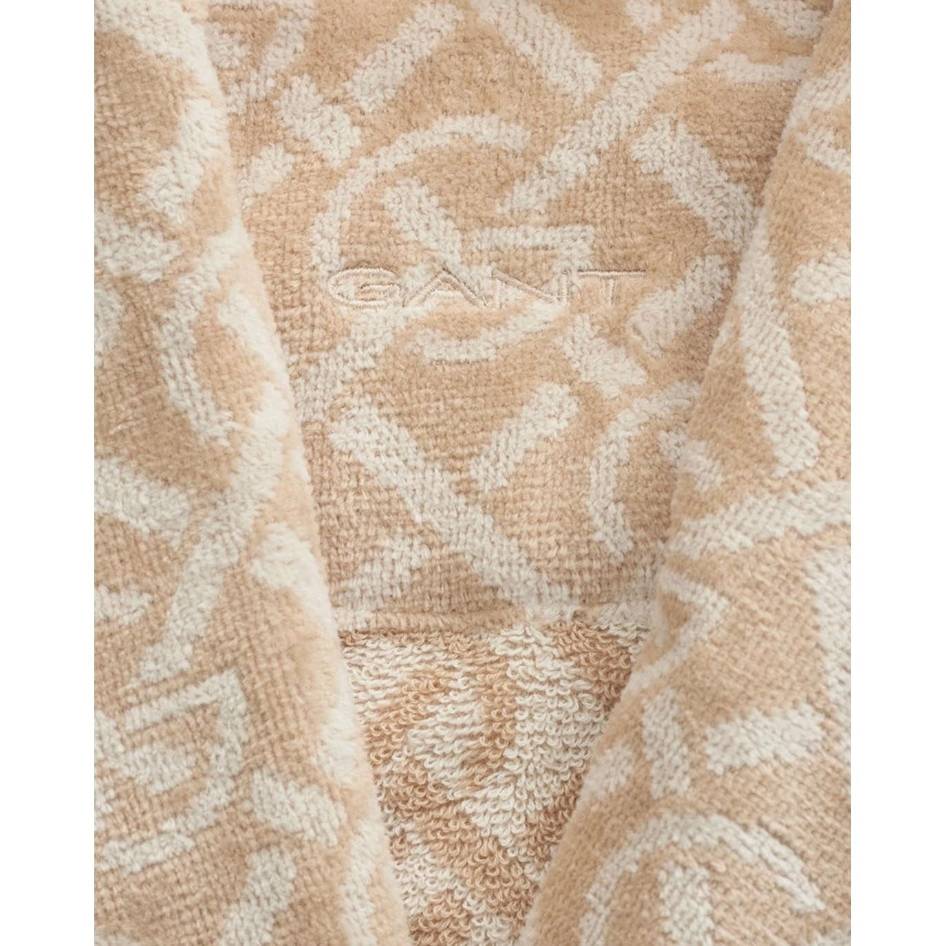 Gant Bademantel Gant Home Bademantel G-Monogram Robe Dry Sand (XXL)