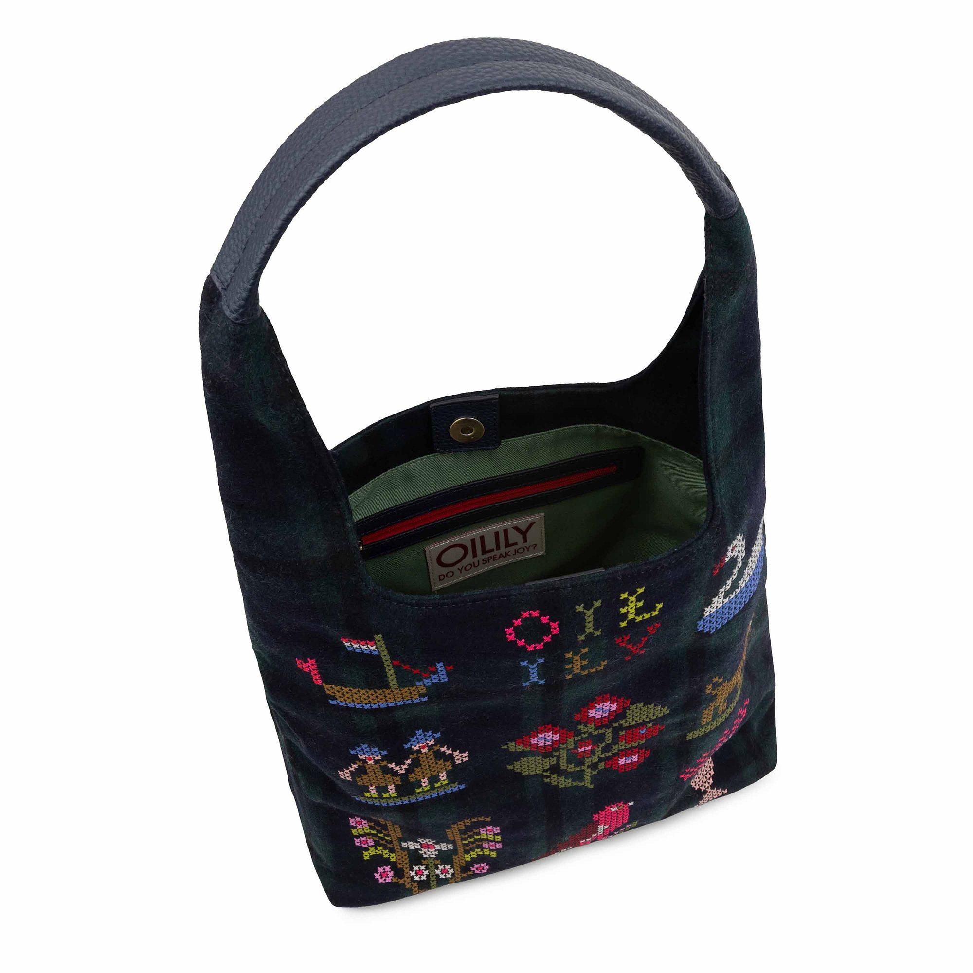 Oilily Schultertasche Marken Cross Stitch, Polyester