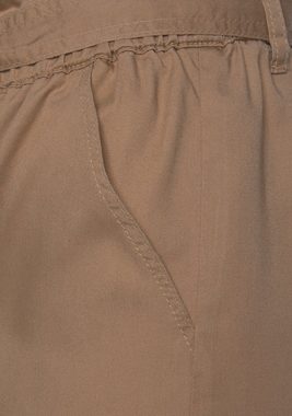 Buffalo Shorts (mit Bindegürtel) im Paperbag-Stil, Gummizugbund, kurze Hose