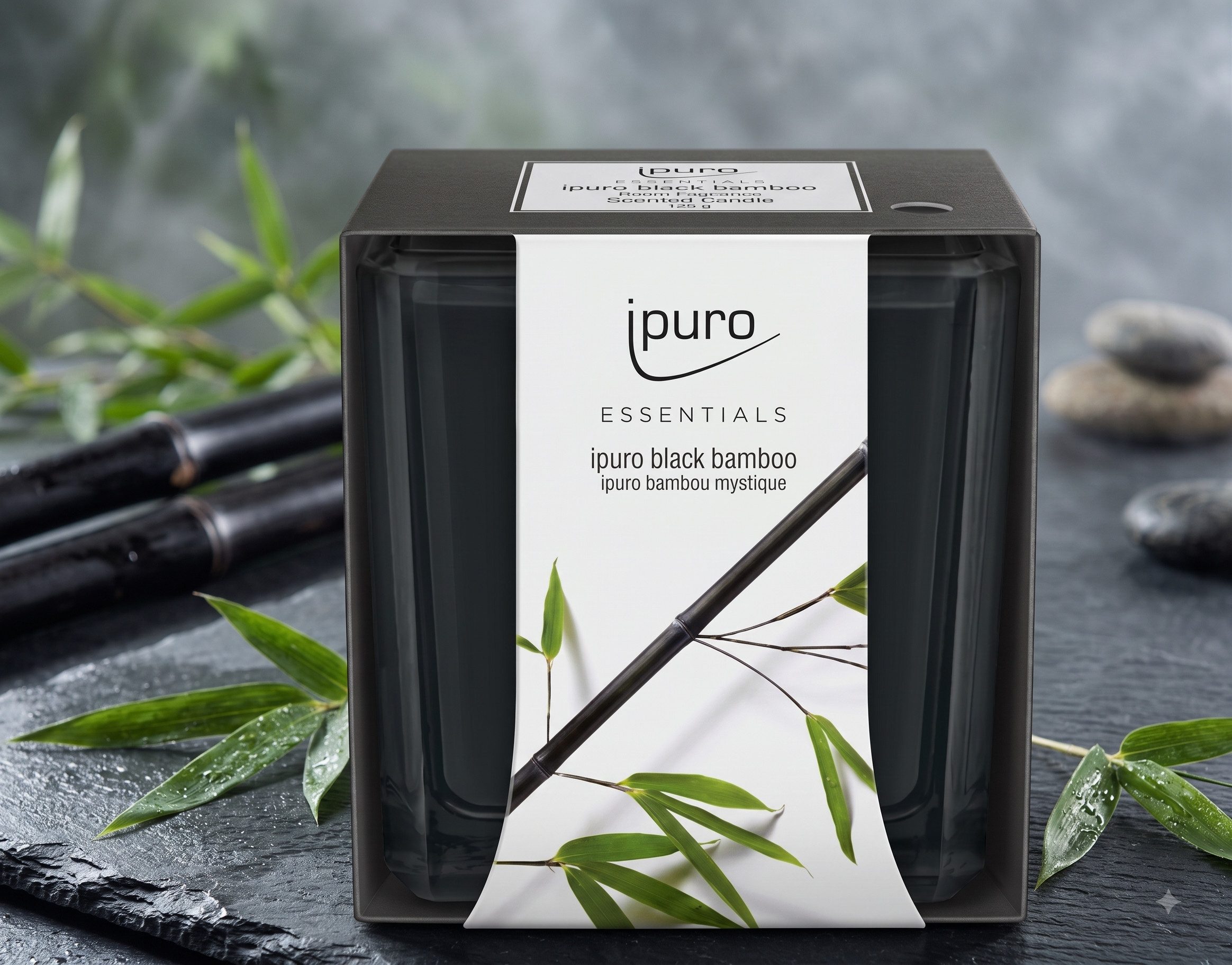 IPURO Duftkerze Ipuro Duftkerze Essantials Black Bamboo 125 gr