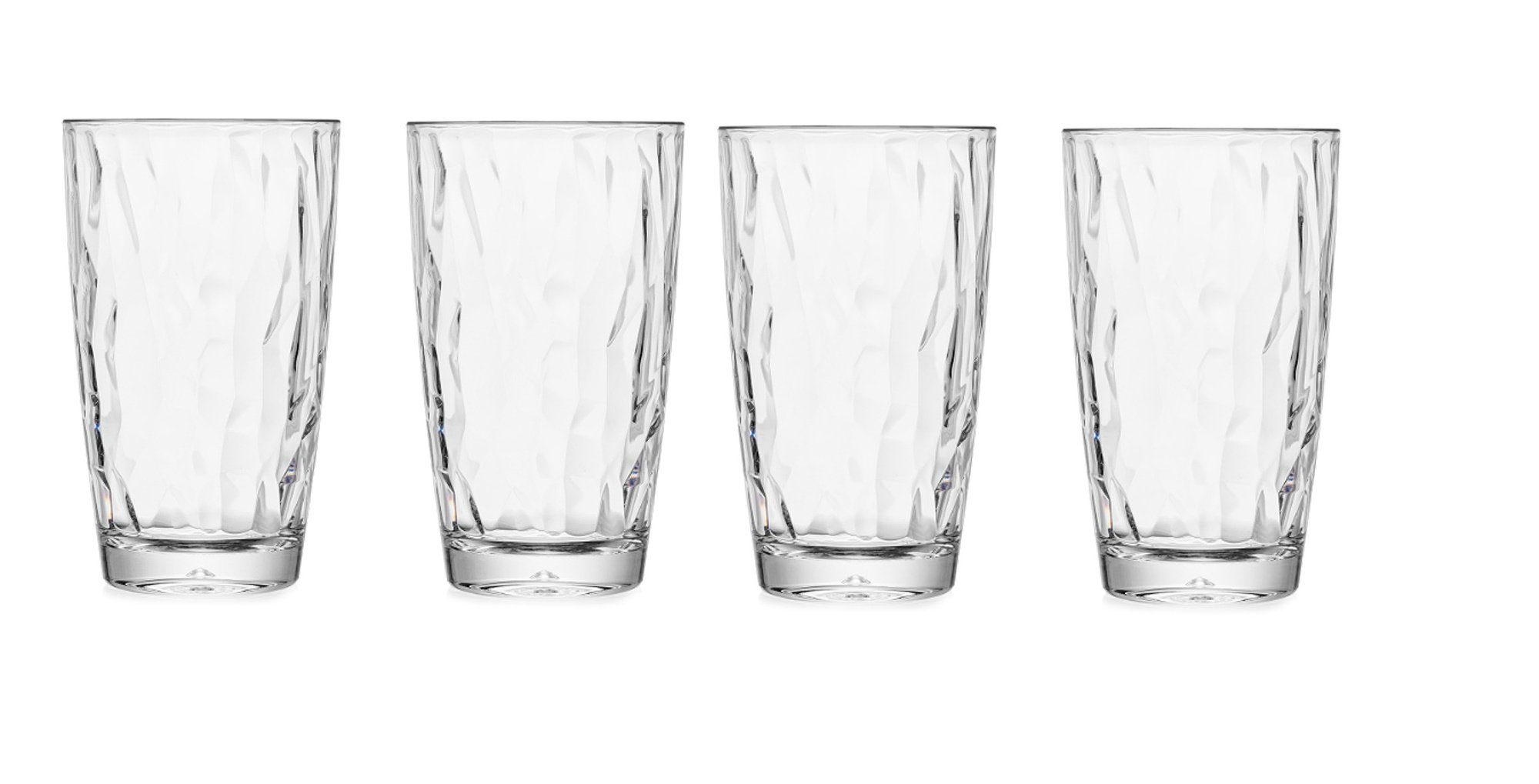 Gläser-Set Morleos "UNBREAKABLE" DIAMOND TRINKGLAS 470 ml, 182 g (VE:4)
