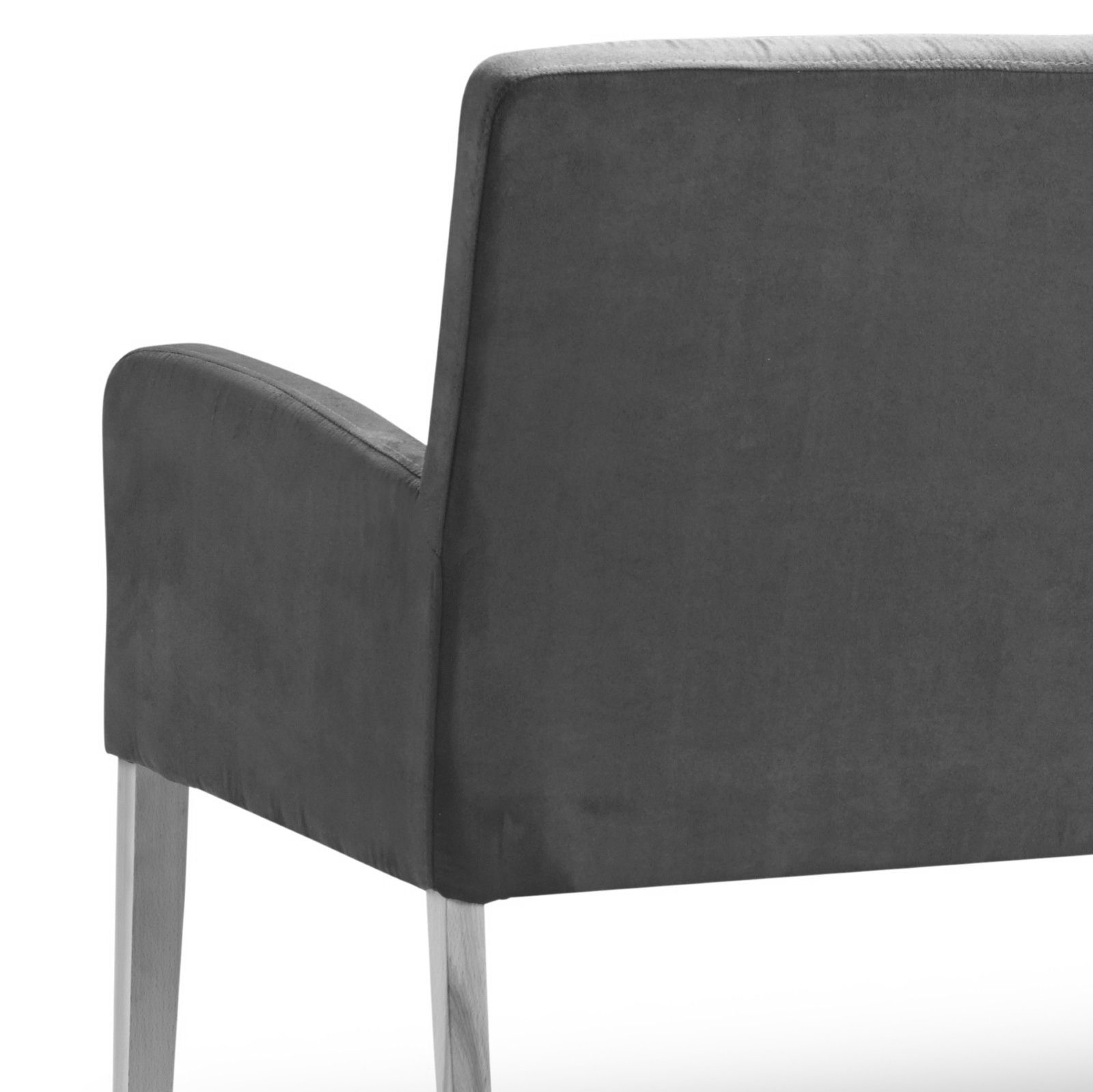 Empinio24 Polsterbank Alfo, 3-Sitzer 163 cm in Mikrofaser, Beine Buche oder Eiche wählbar