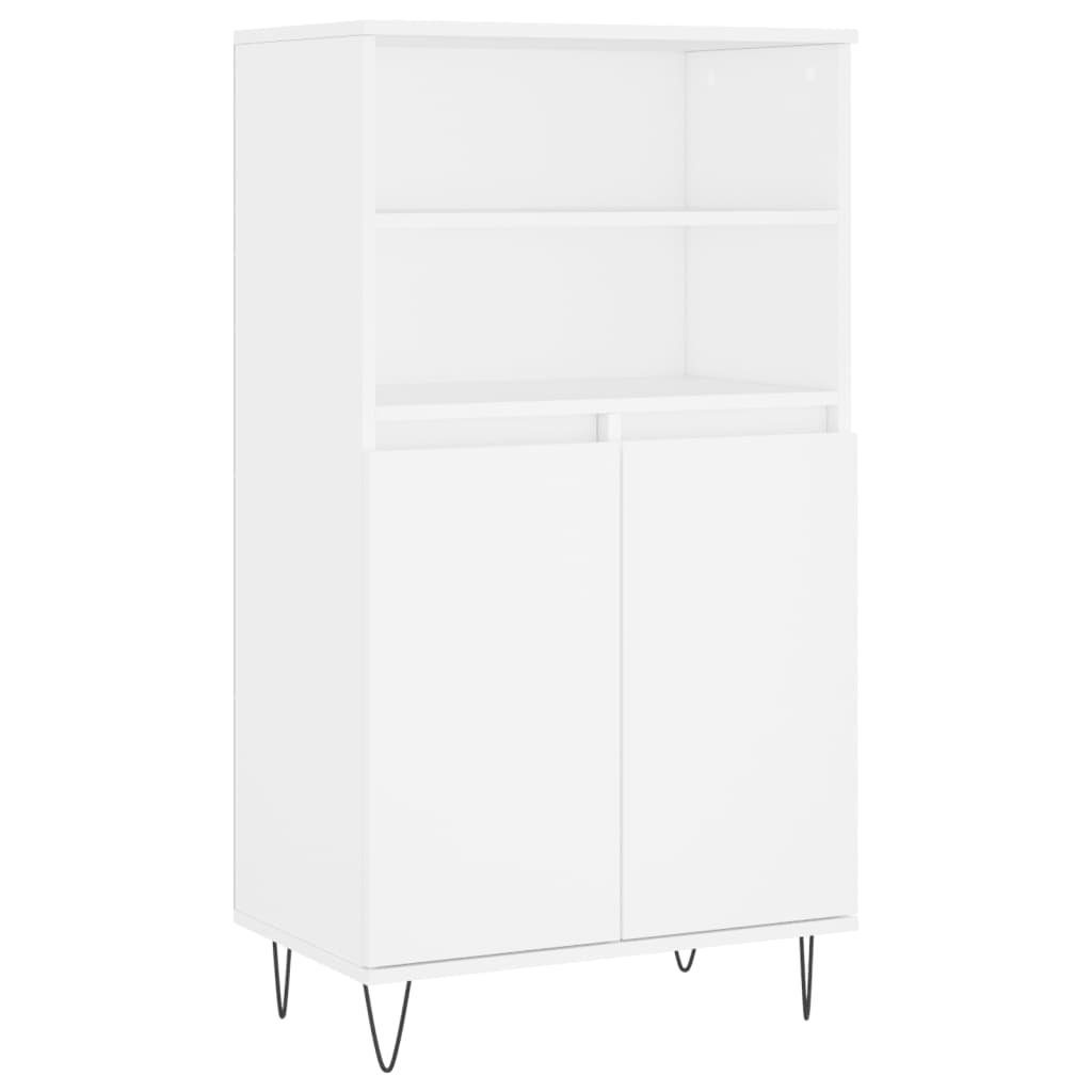 vidaXL Highboard Highboard Weiß 60x36x110 cm Holzwerkstoff (1 St)