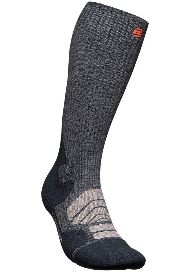 Zonen-Kompression Wadenmuskulatur Sportsocken Merino Bauerfeind Gezielte für Kompression, für mit Outdoor die Socks Herren, Compression