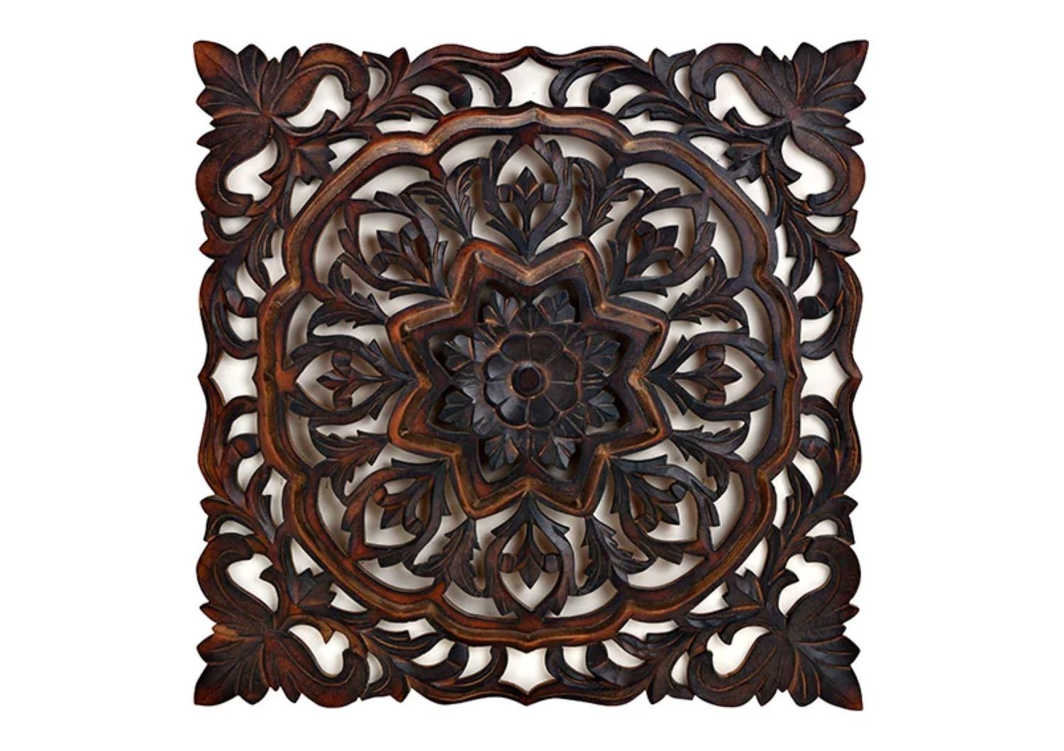 Bali-Homedecor Wanddekoobjekt Wandhänger Blumendekor 3D aus günstig online kaufen