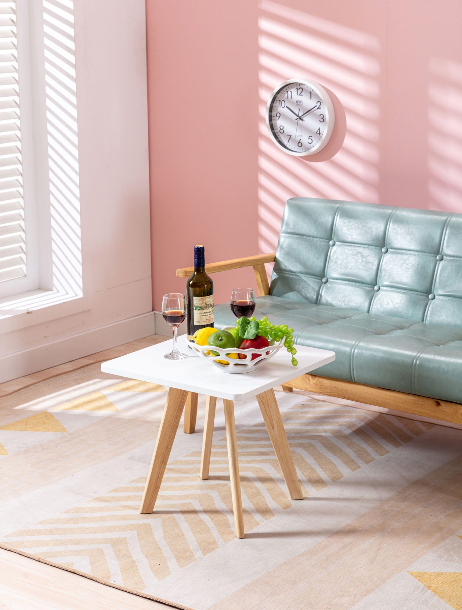 CLP Beistelltisch Beistelltisch Almeria, eckig im Skandi-Look günstig online kaufen