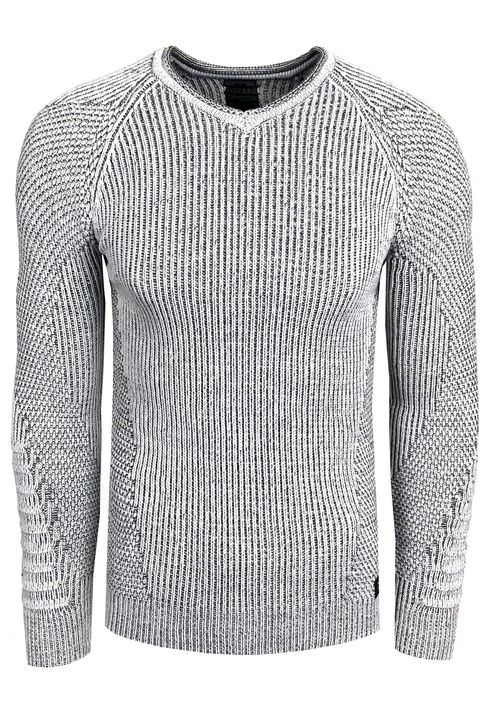 Rusty Neal Strickpullover mit ausgefallenem Strickmuster günstig online kaufen