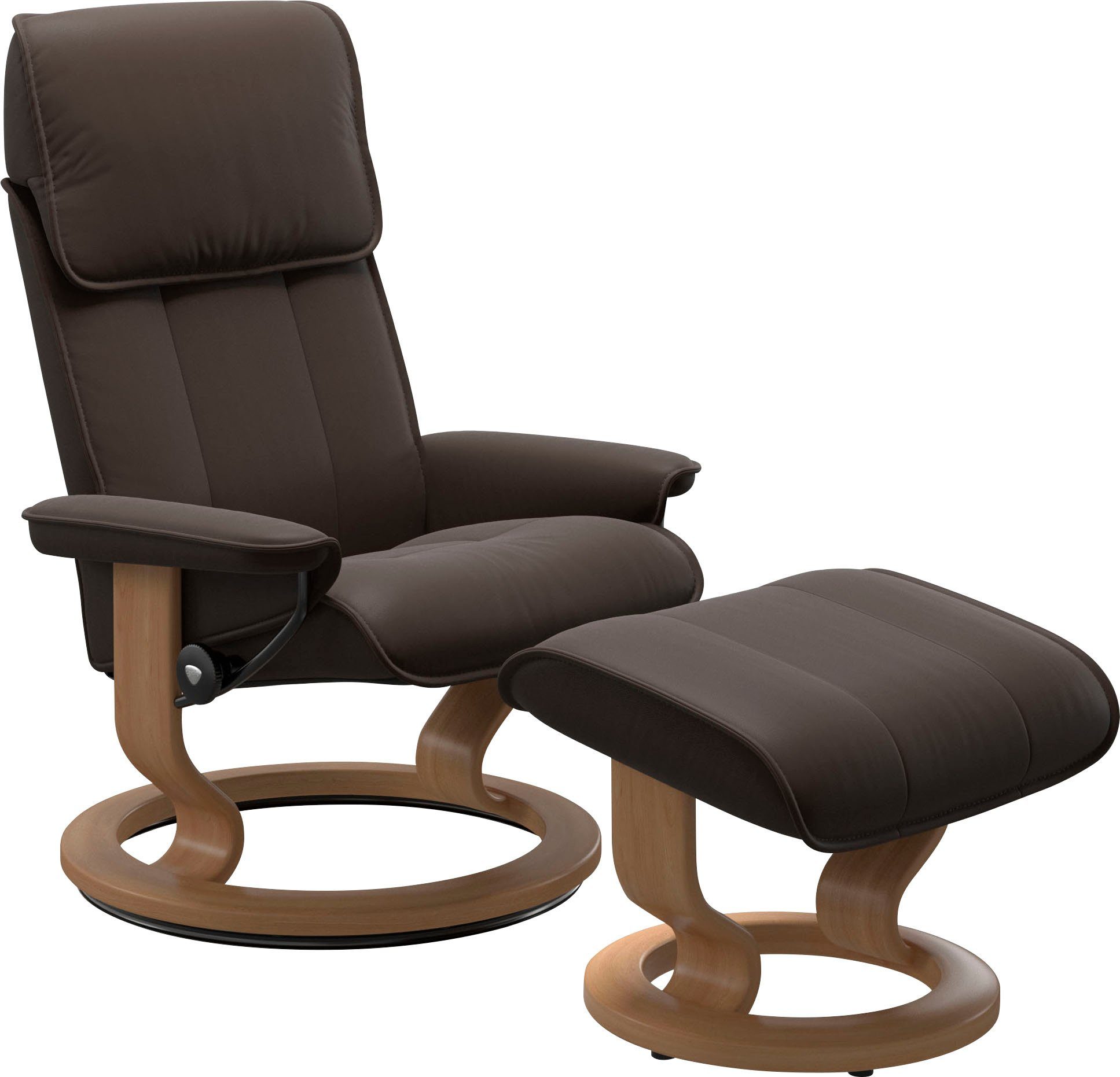 Stressless Fußhocker "Admiral" mit Classic Base, Gestell Eiche günstig online kaufen