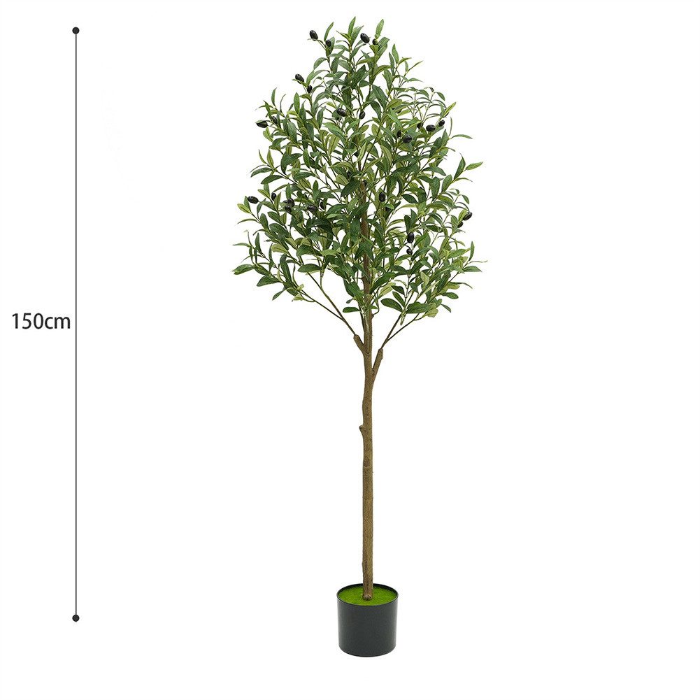 Kunstbonsai Künstlicher Olivenbaum 4.9ft/5.9ft gefälschter Topf Olivenbaum, günstig online kaufen