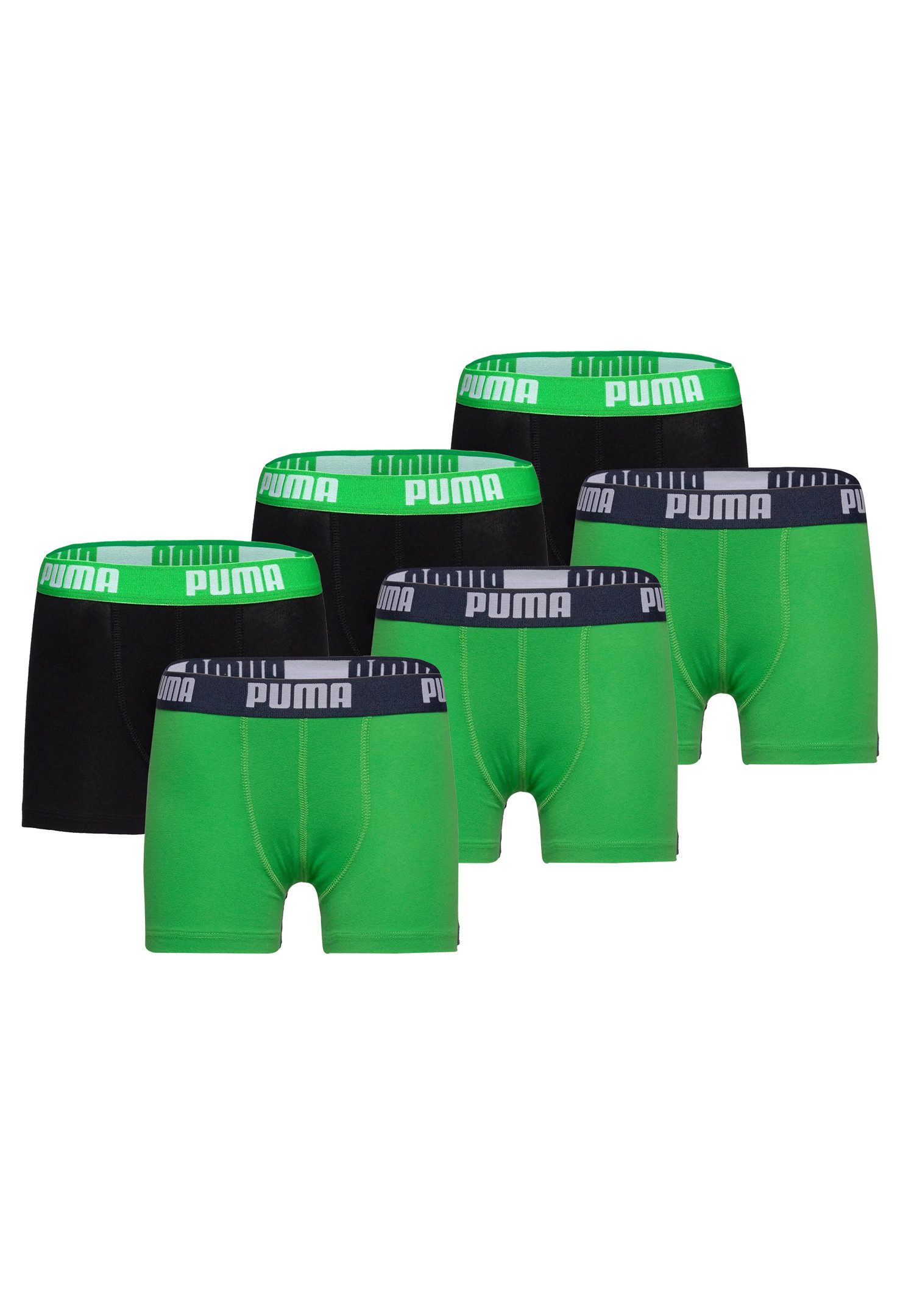 PUMA Boxershorts BOYS EVERYDAY BASIC BOXER 6P (Packung, 6-St., 6er-Pack)