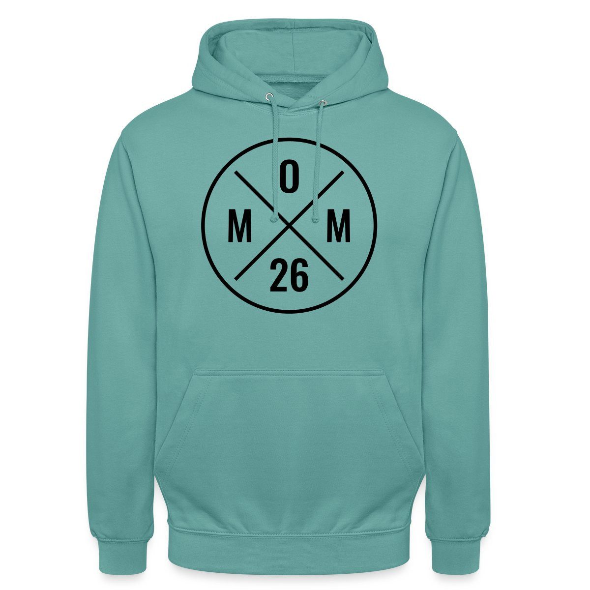 Spreadshirt Hoodie Mom 2026 Modernes Mama Logo Schwangerschaft Unisex Hoodie (1-tlg)