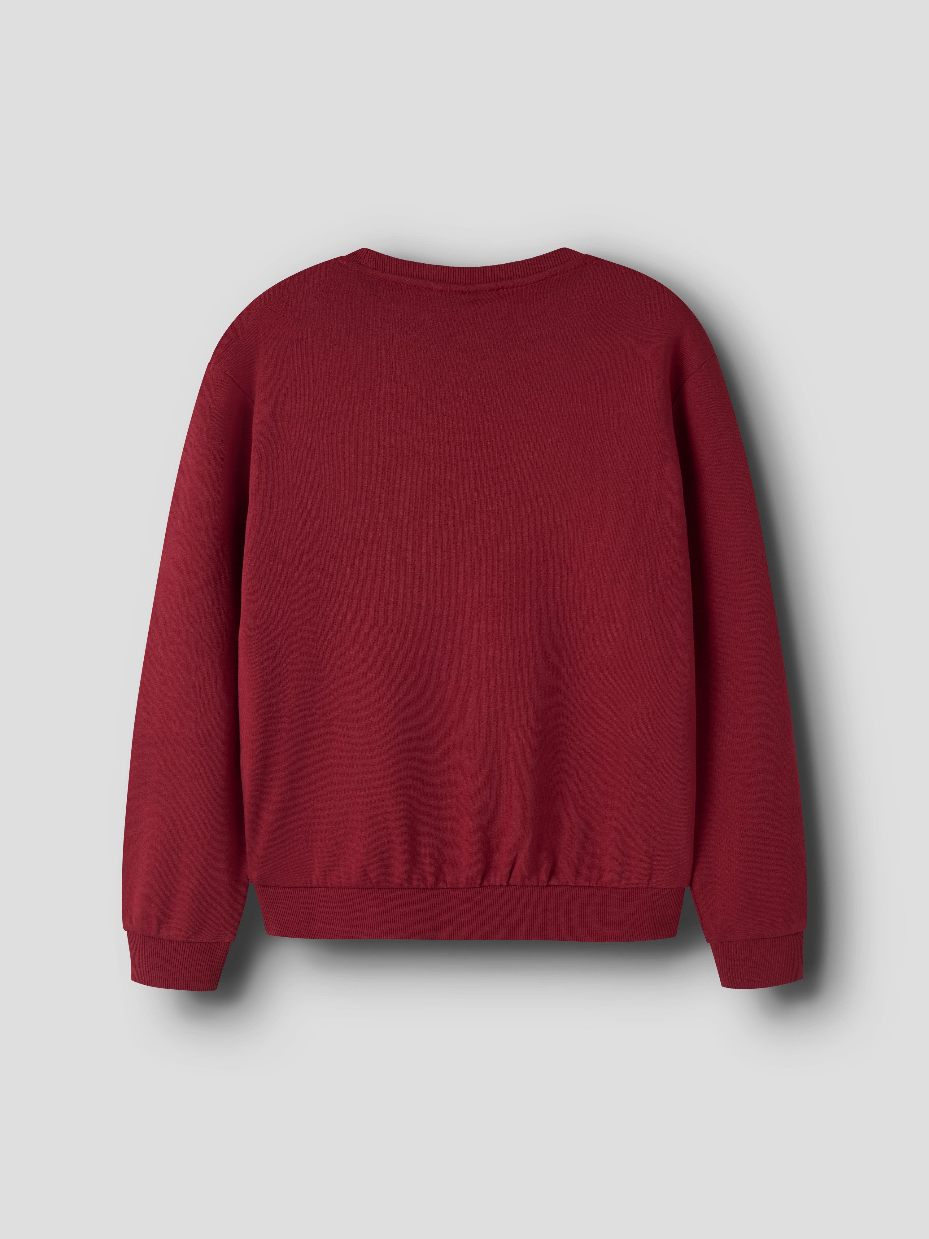 Name It Weihnachtssweatshirt NKFVERTRUD LS NREG SWEAT BRU Weihnachten, Baumwolle, regular fit – Bild 3 von 4