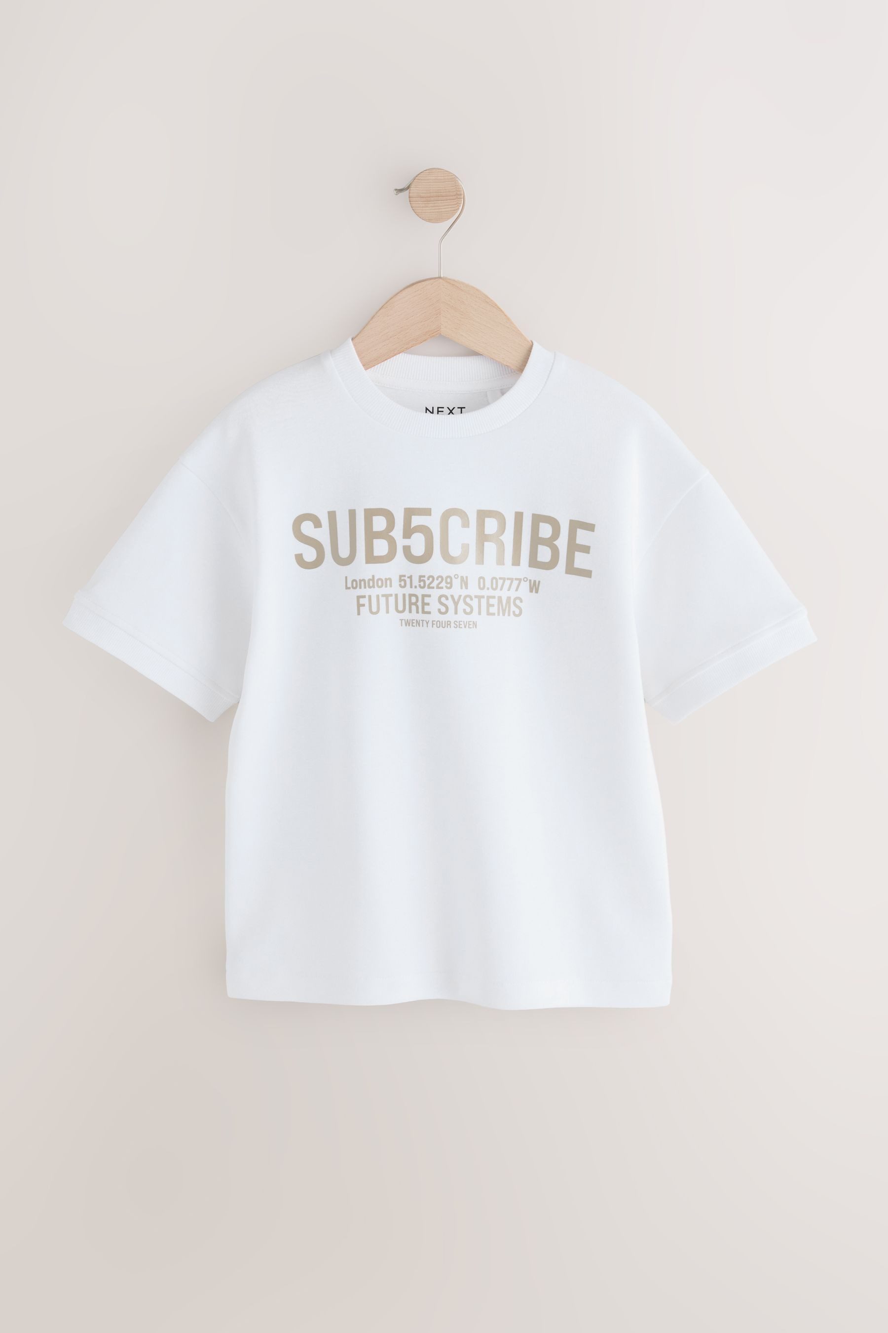 Next Print-Shirt Kurzarm-T-Shirt aus schwerem Material mit Grafik (1-tlg)