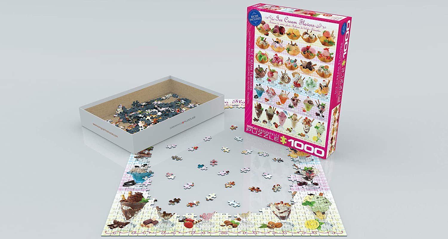 Puzzle 1000 Teile Puzzle - Puzzle - Leckere Eissorten, Puzzleteile