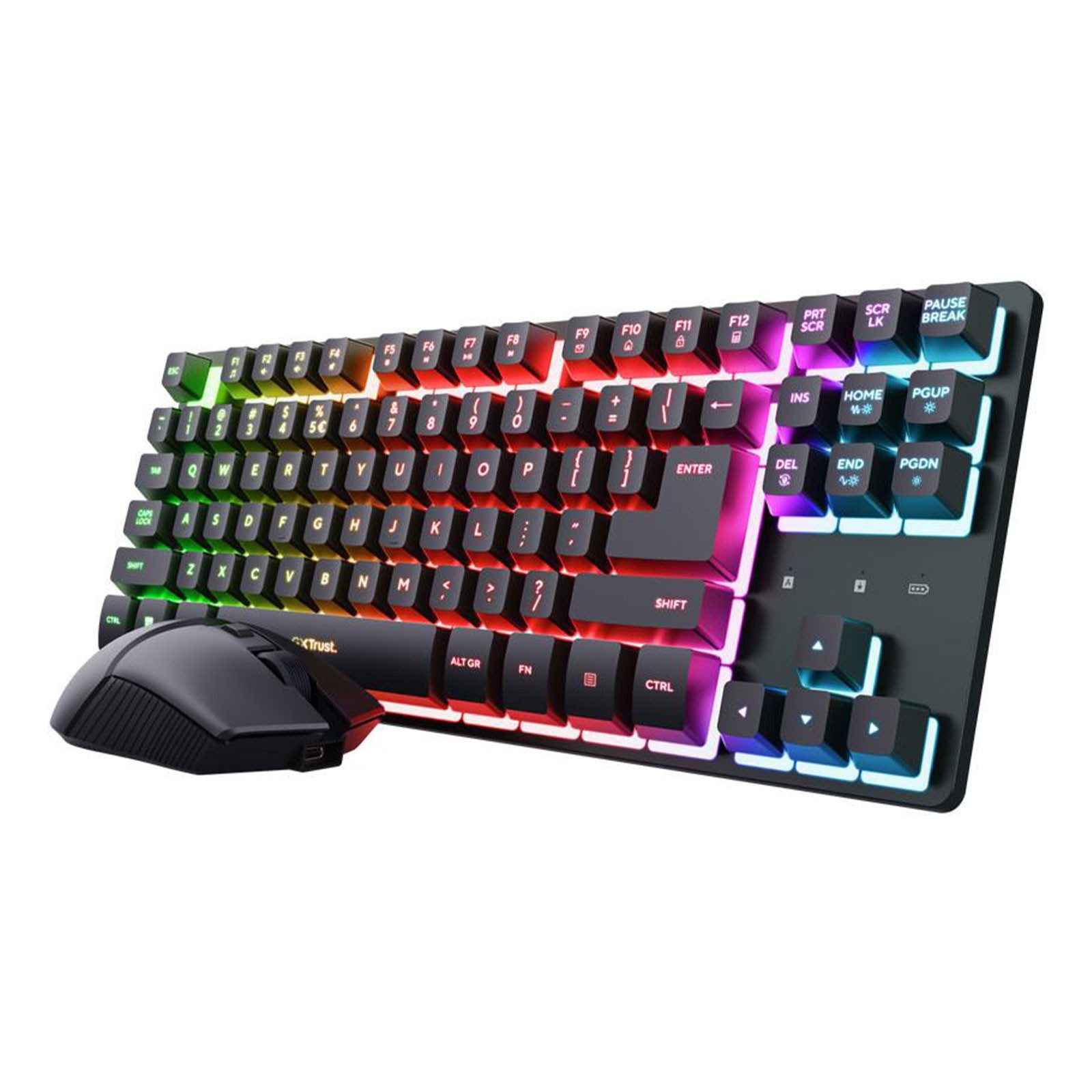 Trust TRU GXT832 THADO WRLS KBM SET Tastatur (Kabelloses Gaming-Set mit RGB-LED Beleuchtung)
