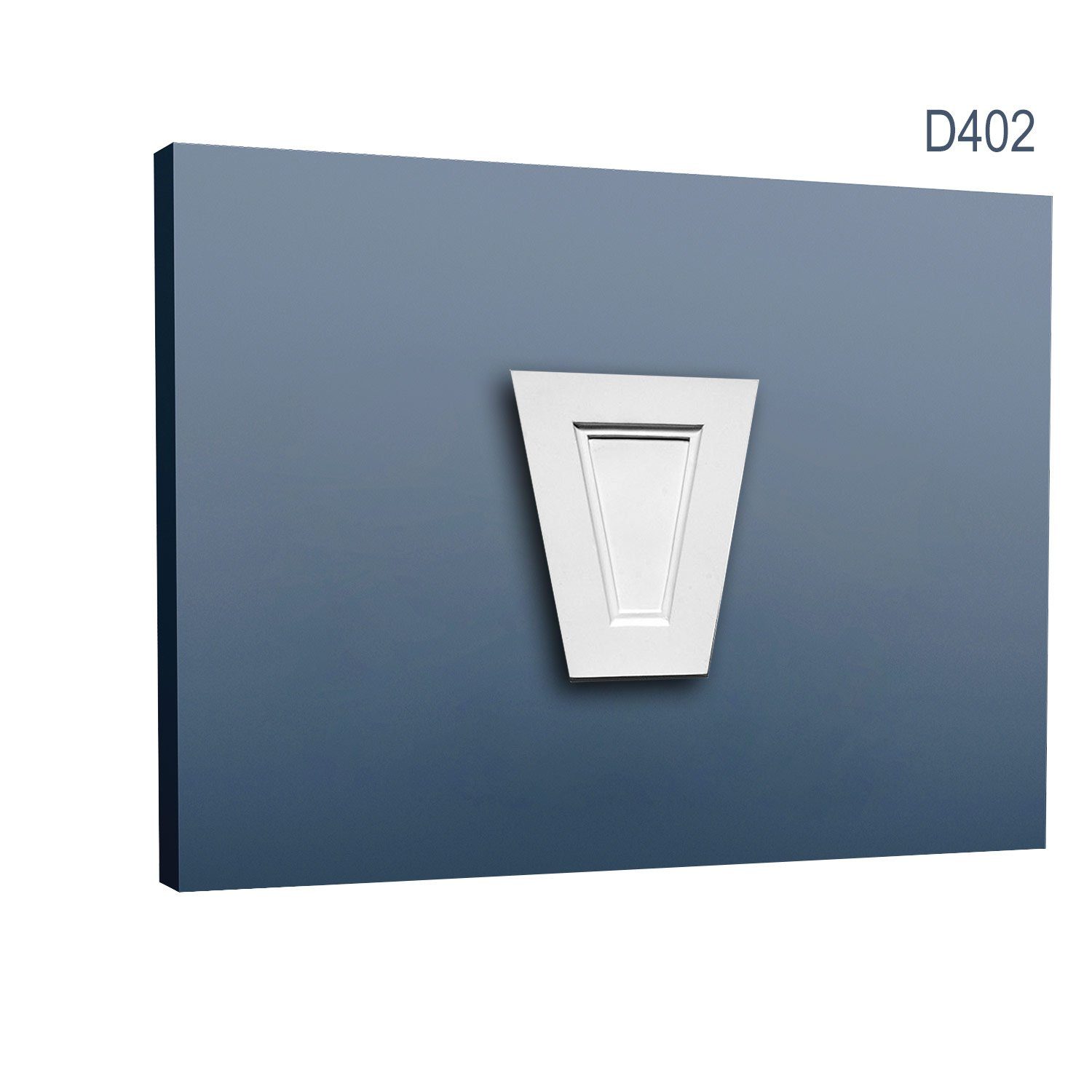 Orac Decor Wanddekoobjekt D402 Zierelement Pediment Stuckprofil Gesims Dekor-Wand-Profil (Pediment, 1 St., Türaufsatz, Schmuckelement, Verzierung, Türumrandung), weiß, vorgrundiert, Stil: Zeitlos / Klassisch