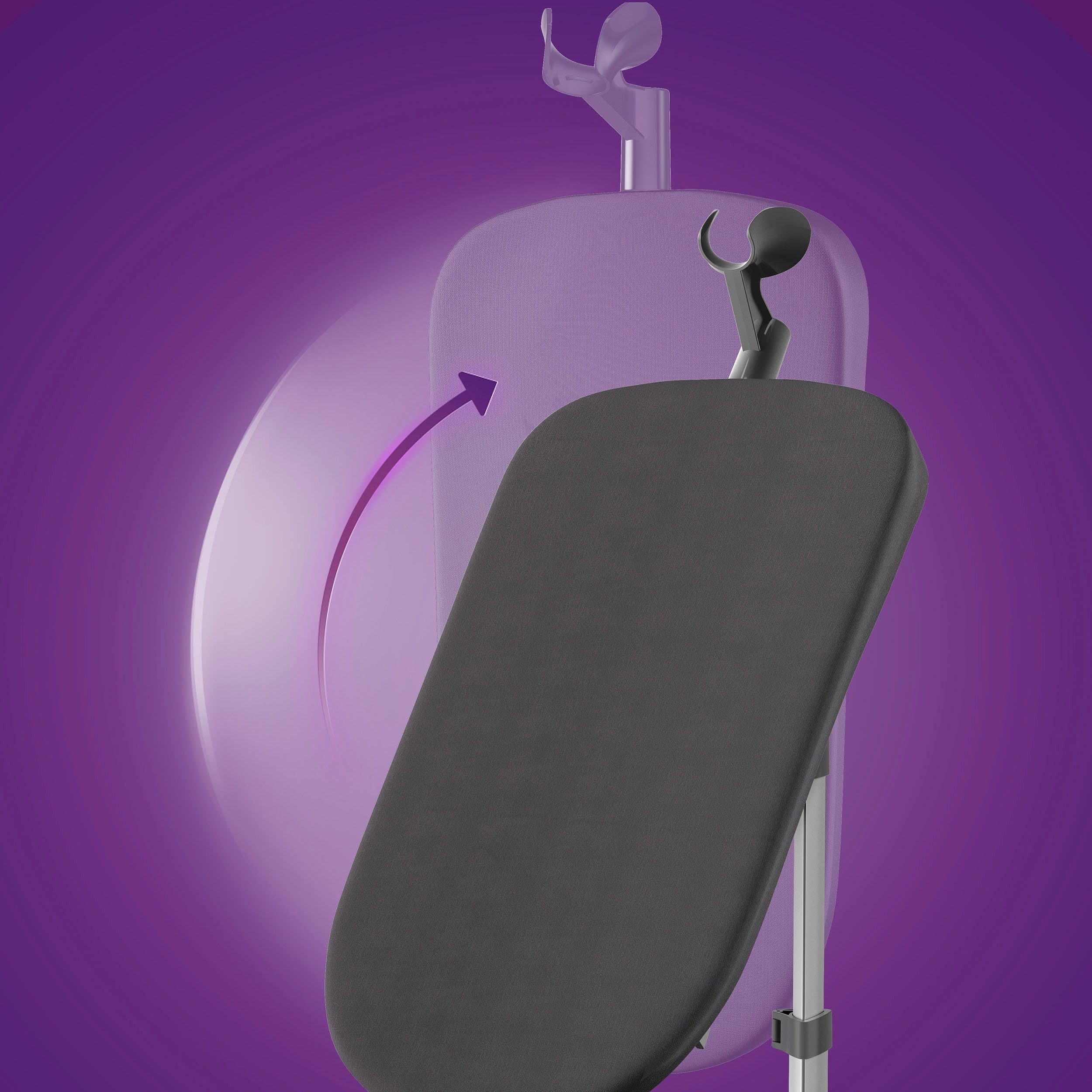 Philips Dampfbürste STE3170/80, Dampfglätter, 2000 W, 2 l Wassertank und kippbares Styleboard