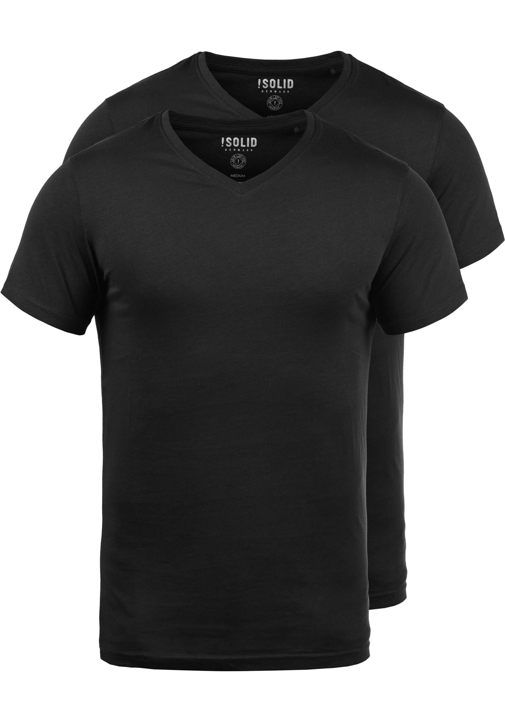 Solid V-Shirt SDPortus T-Shirts im 2er-Pack