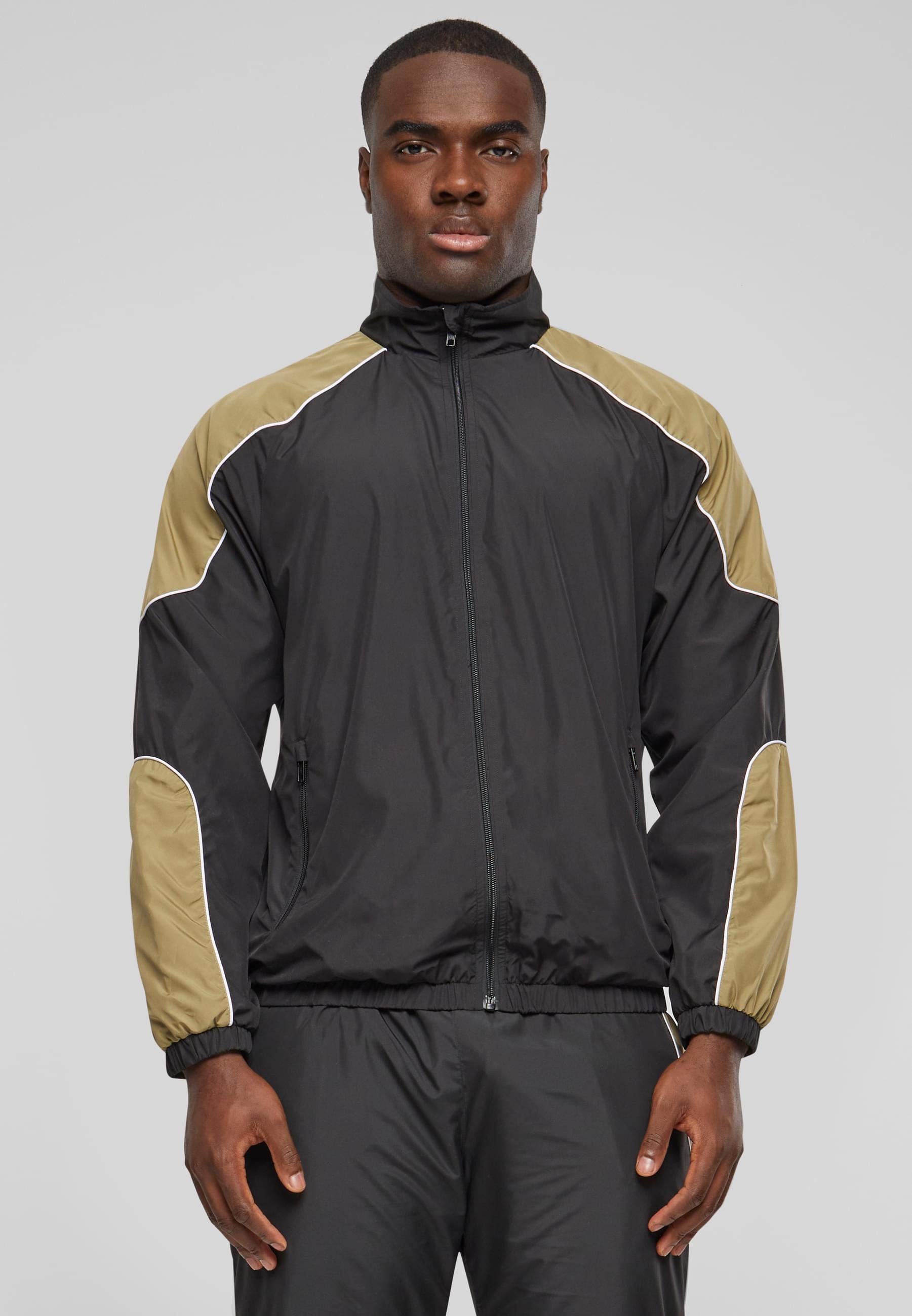 URBAN CLASSICS Trainingsjacke Urban Classics Herren Piped Track Jacket (1-St)