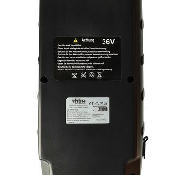 vhbw Ersatz für Winora Y420.X, Y280.X, Y610.X, Y520.X für E-Bike Akku Li-Ion 11000 mAh (36 V)